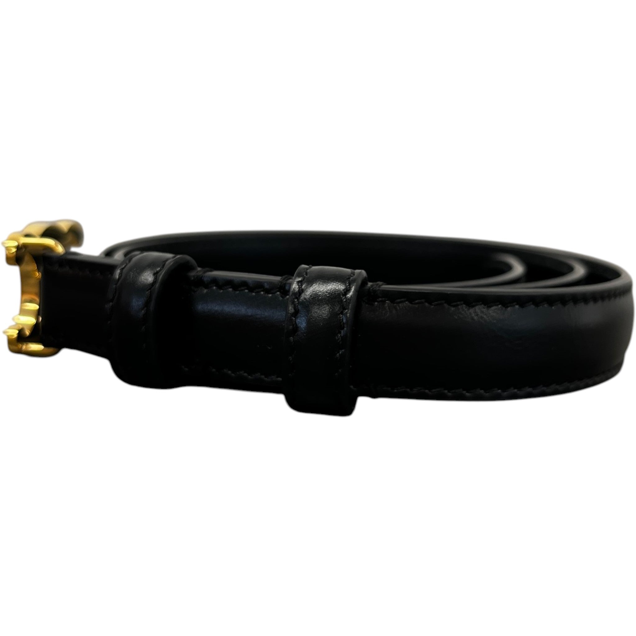 Women's Triomphe 20Mm Belt Black Size 70CM / UK 6
