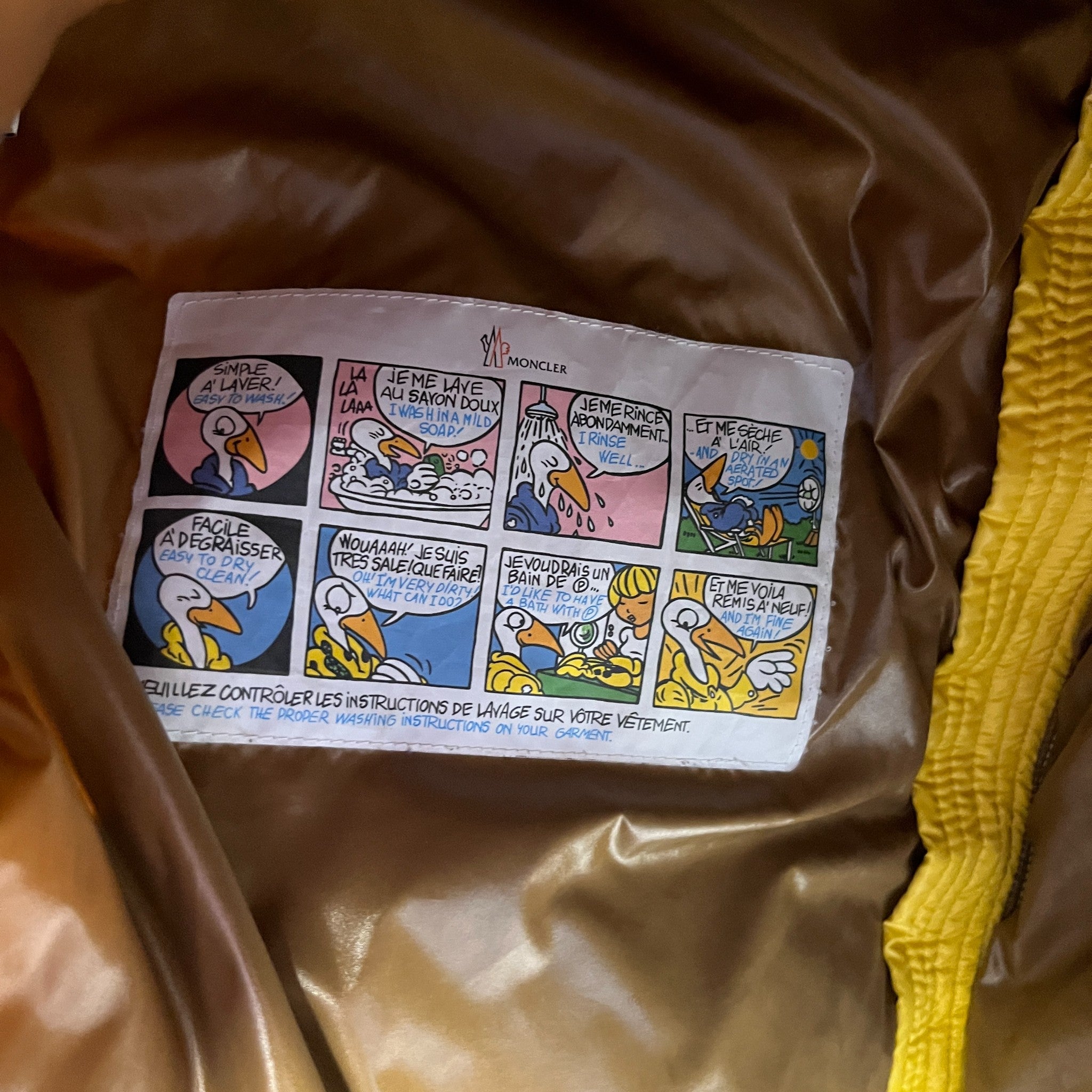 Men's Maya Down Jacket Yellow Size 4 / XL