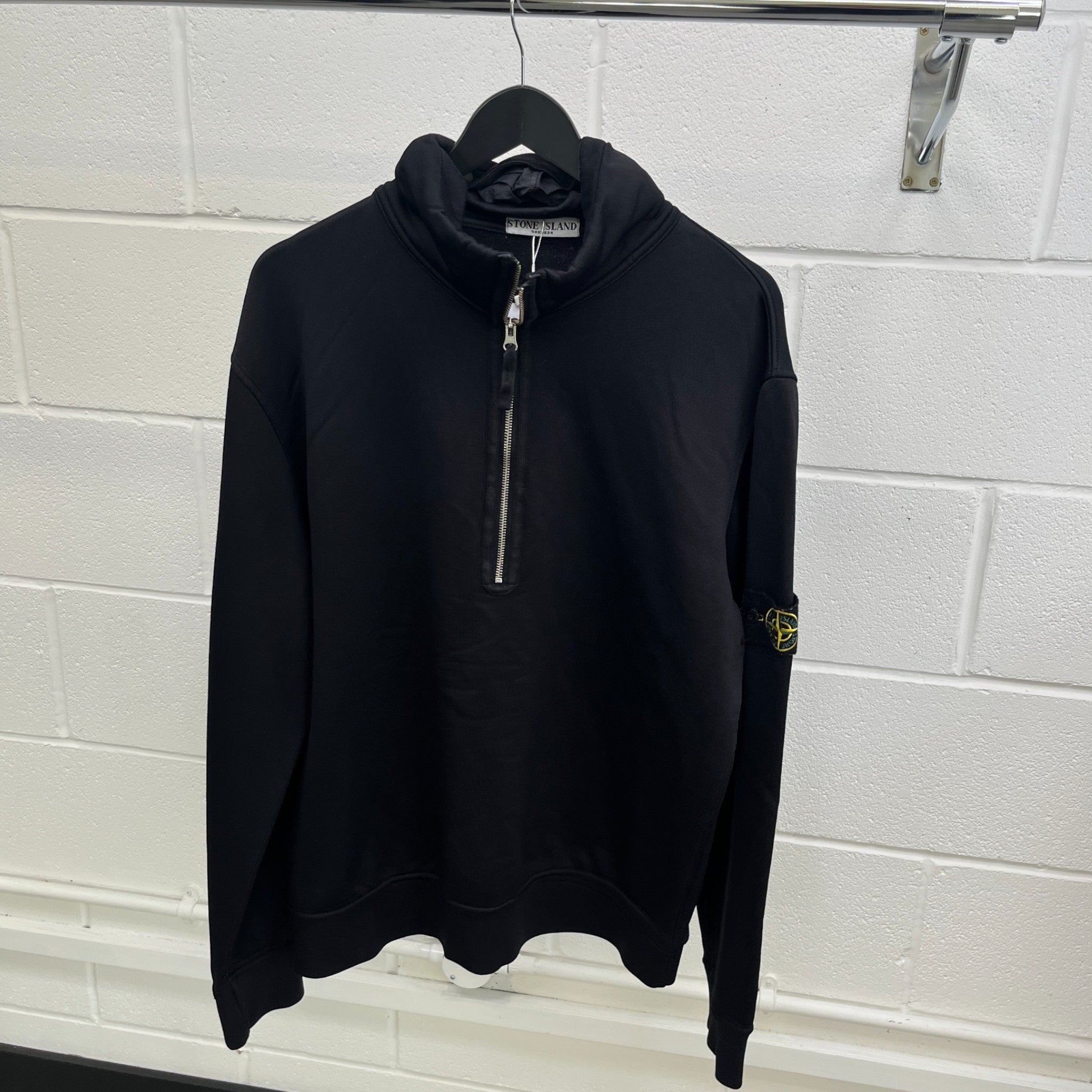 Men's Applique Logo Jumper Black Size XXL