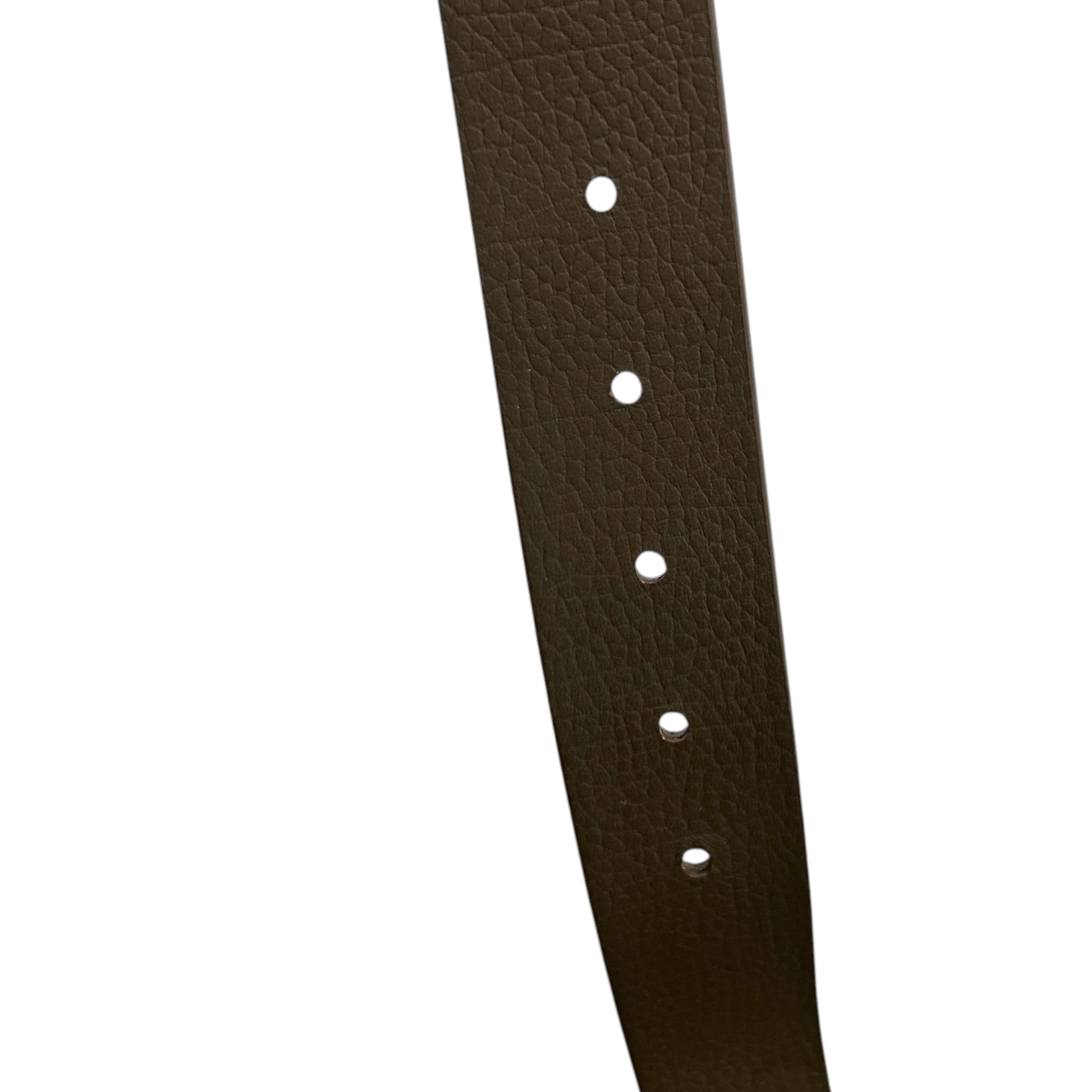 Men's Reversible Check B Buckle Belt Brown Size Waist 36"