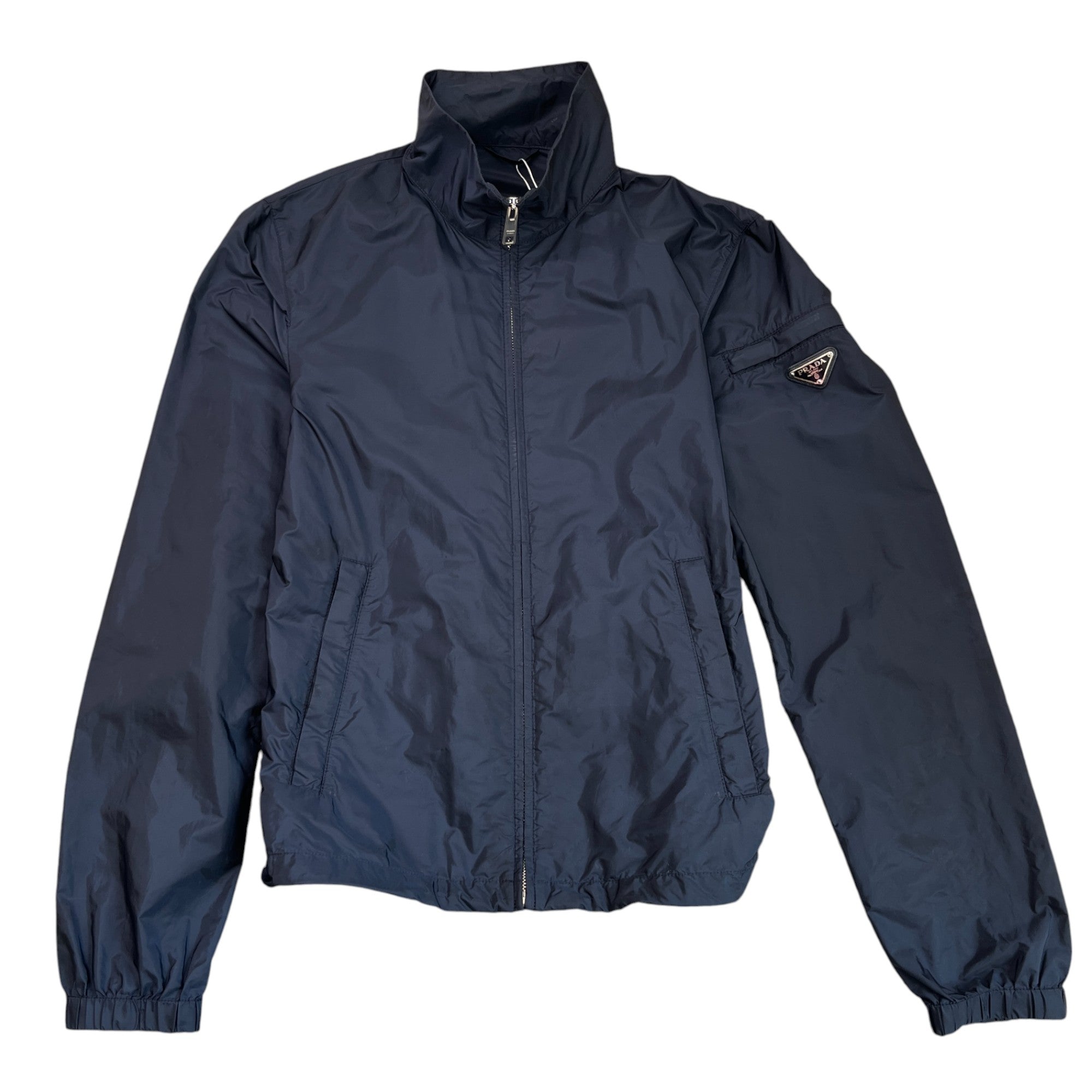 Men's Plaque Logo Jacket Navy Size IT 46 / S