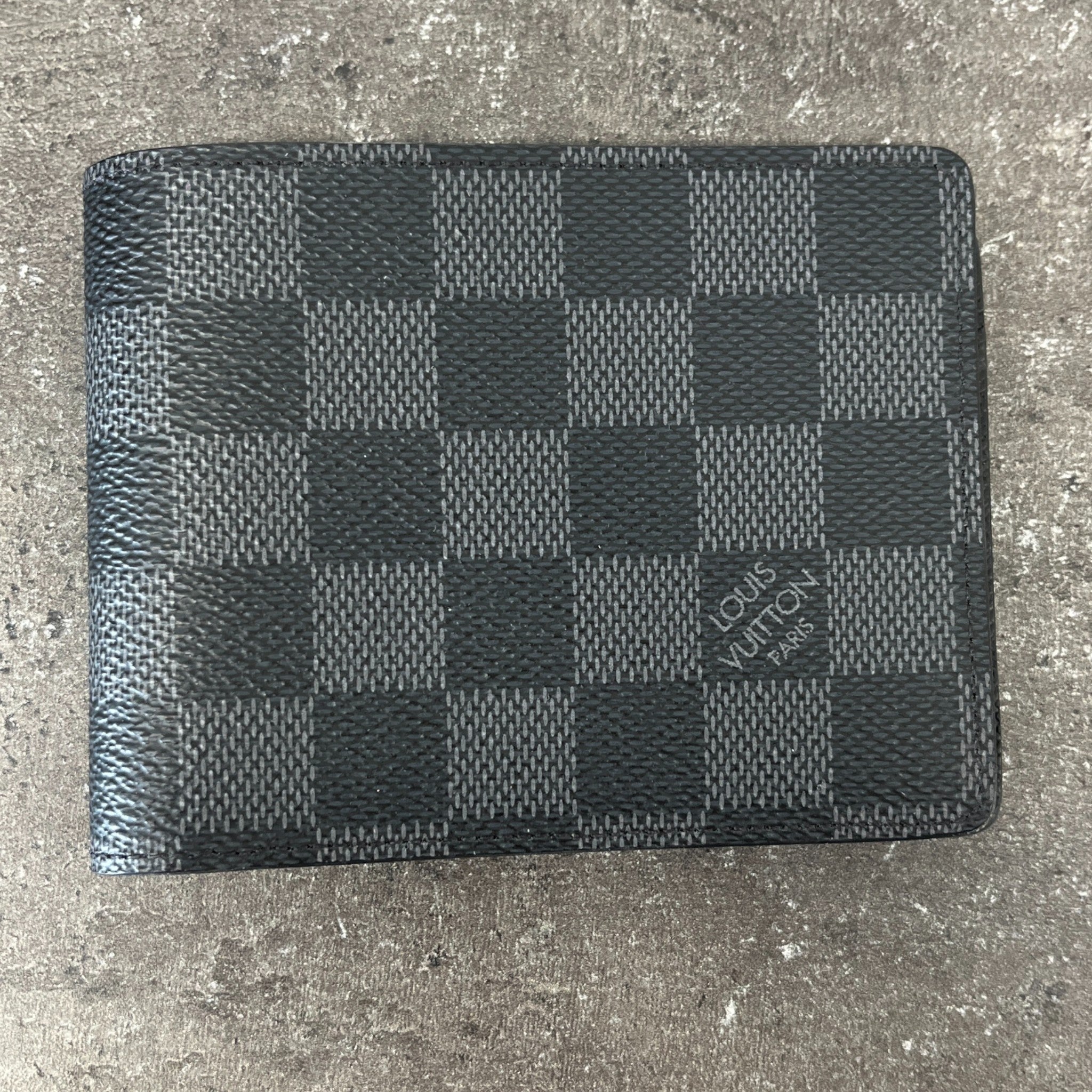 Men's Damier Graphite Slender Wallet Black