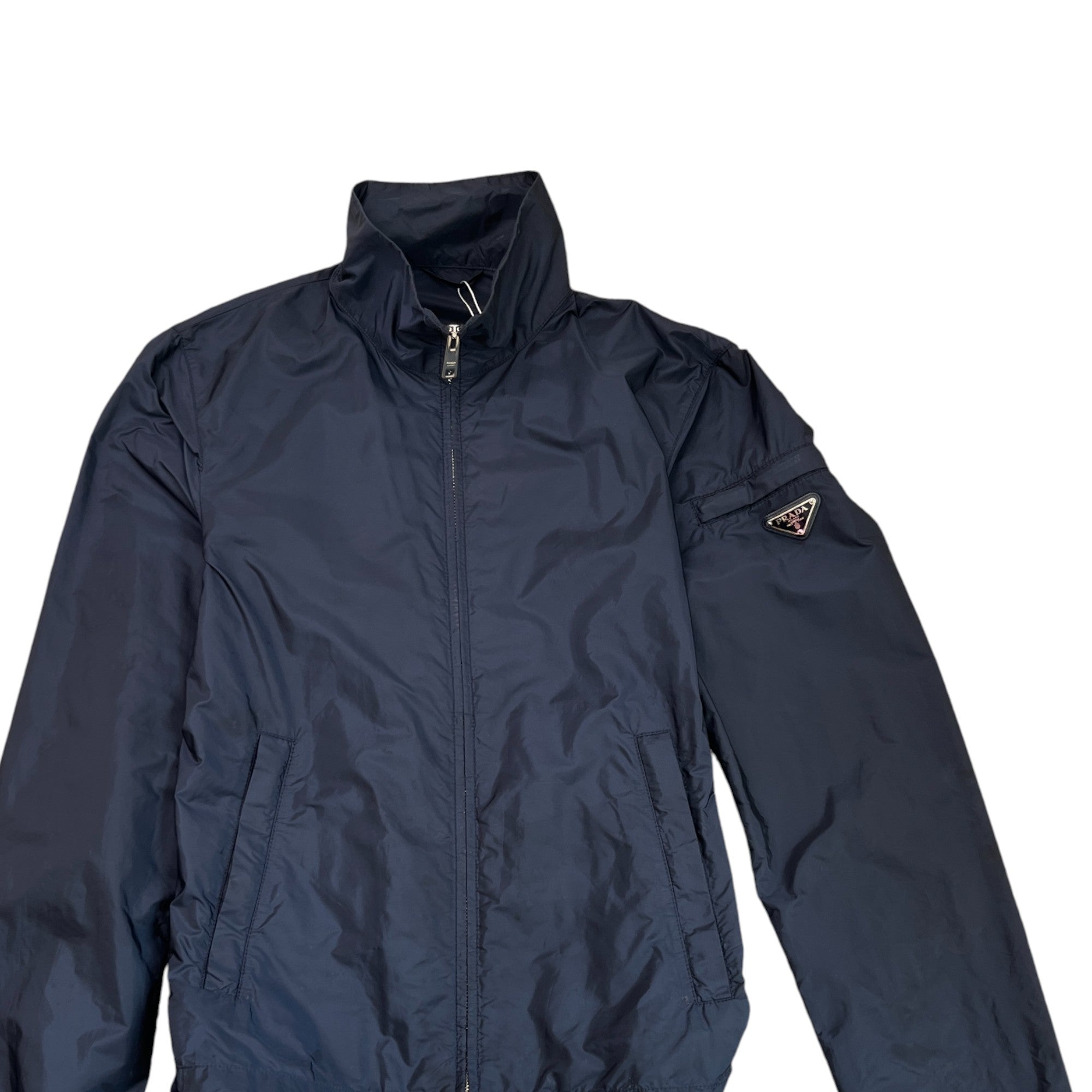 Men's Plaque Logo Jacket Navy Size IT 46 / S