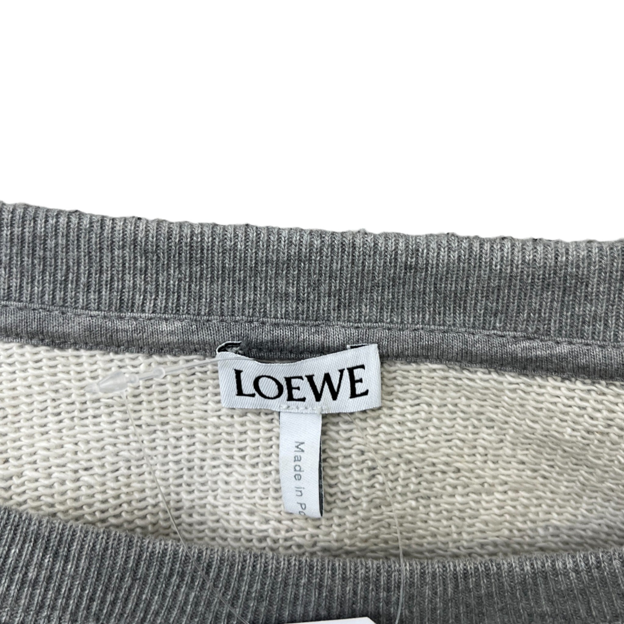 Men's Embroidered Logo Sweatshirt Grey Size L