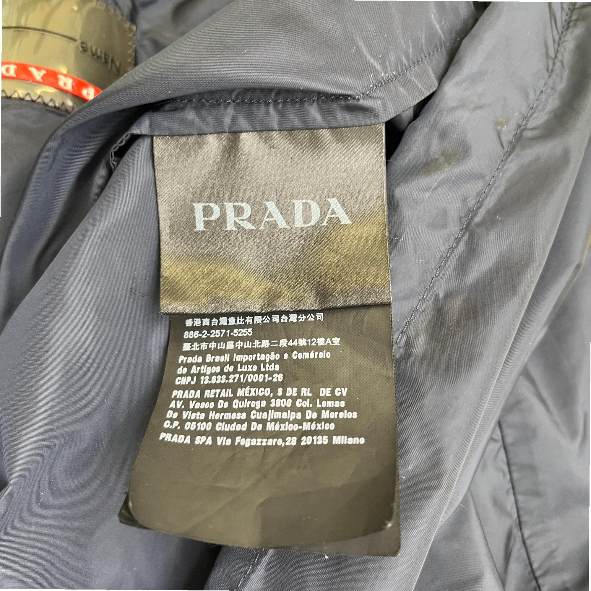 Men's Plaque Logo Jacket Navy Size IT 46 / S