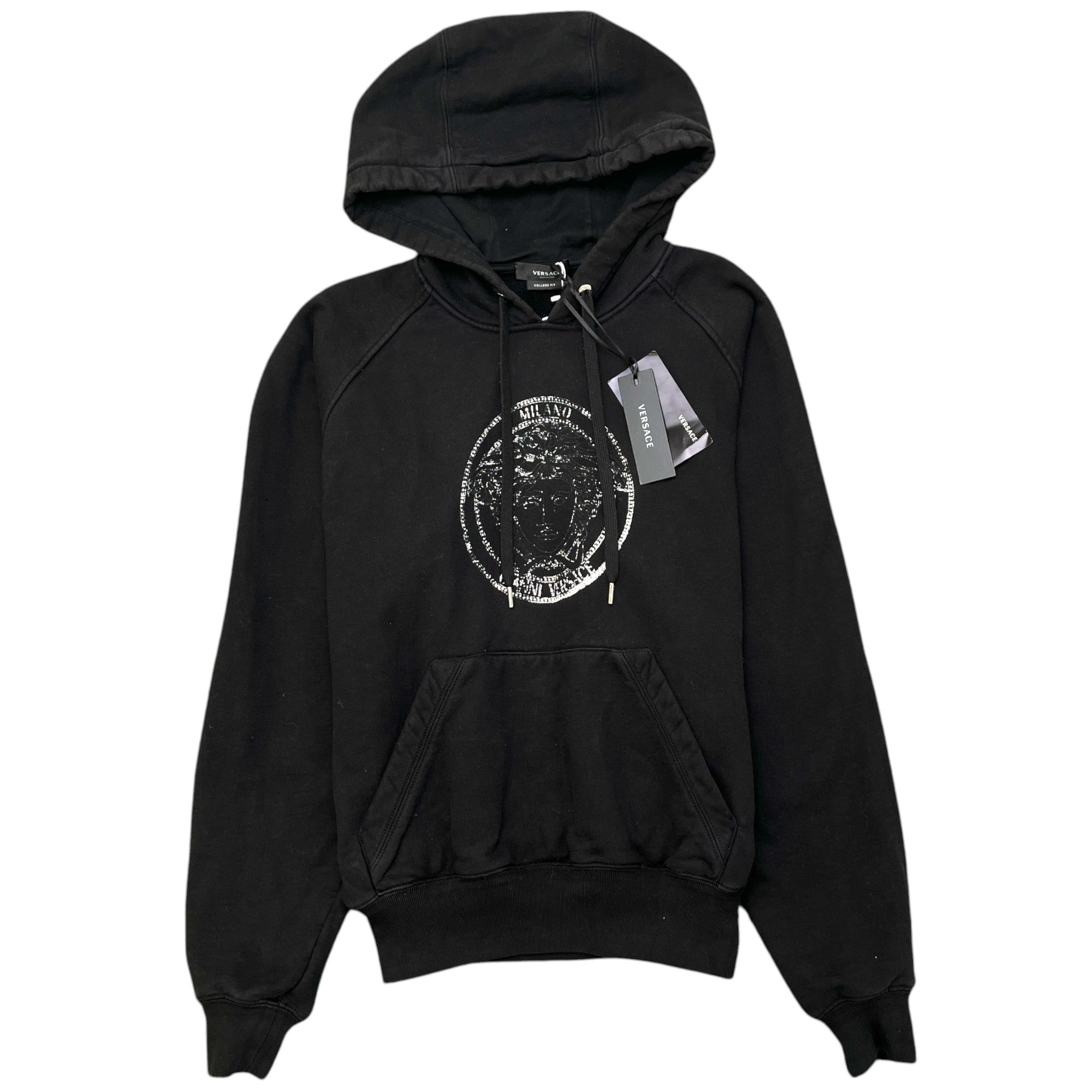 Men's Medusa Logo Hoodie Black Size XS