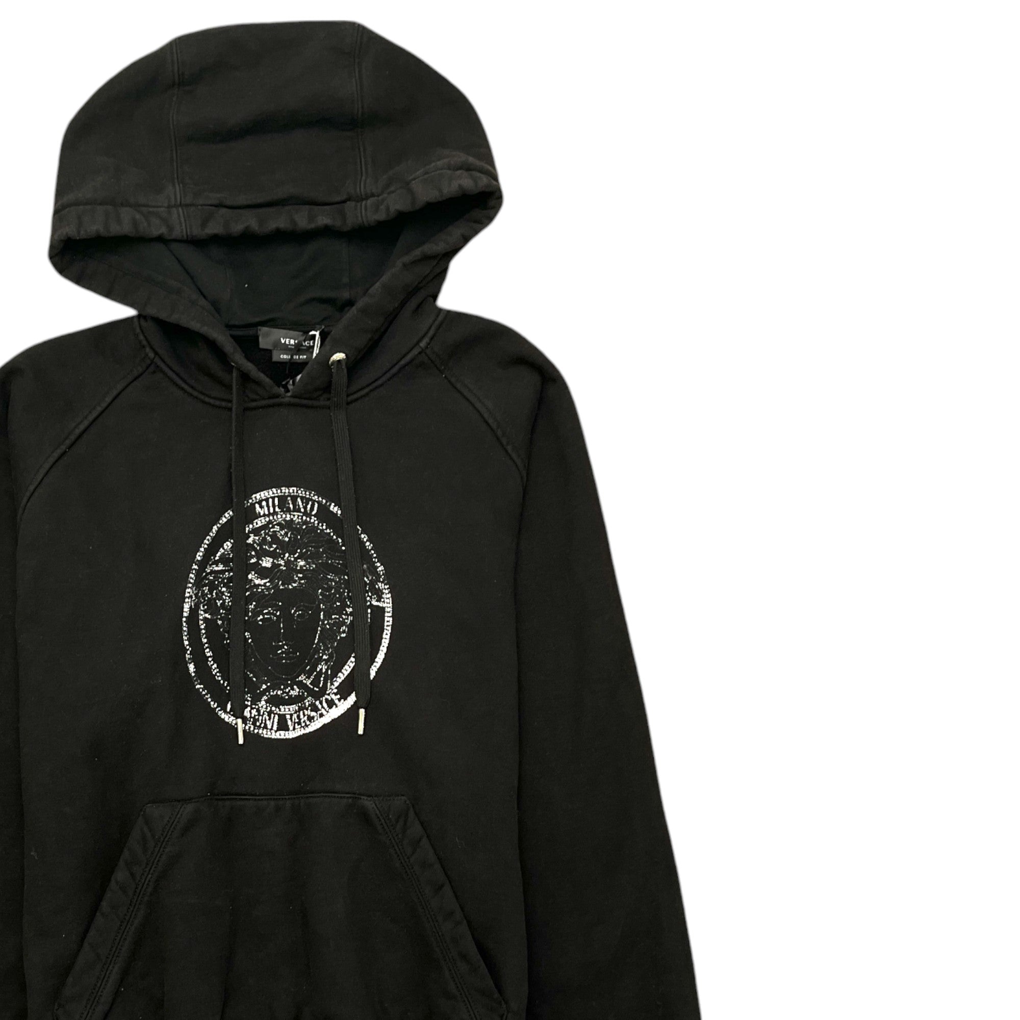 Men's Medusa Logo Hoodie Black Size XS