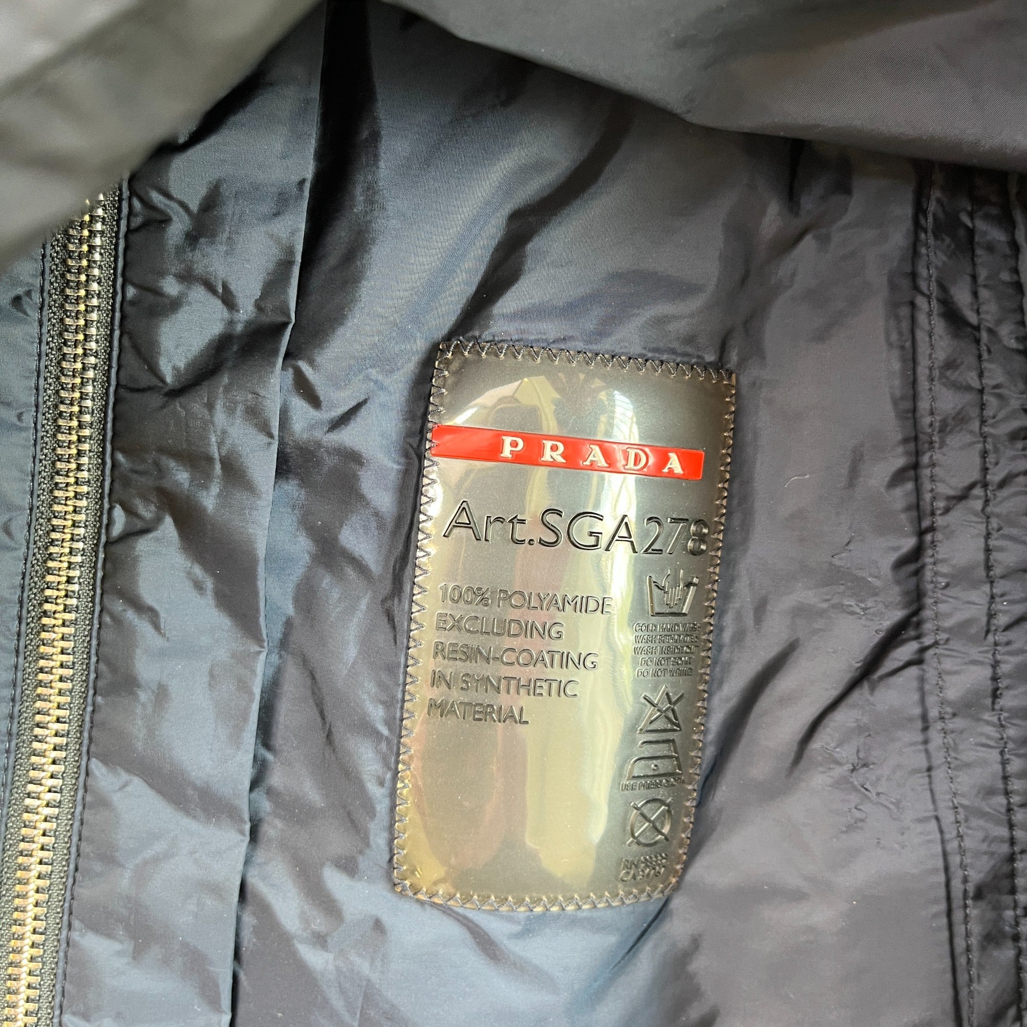 Men's Plaque Logo Jacket Navy Size IT 46 / S