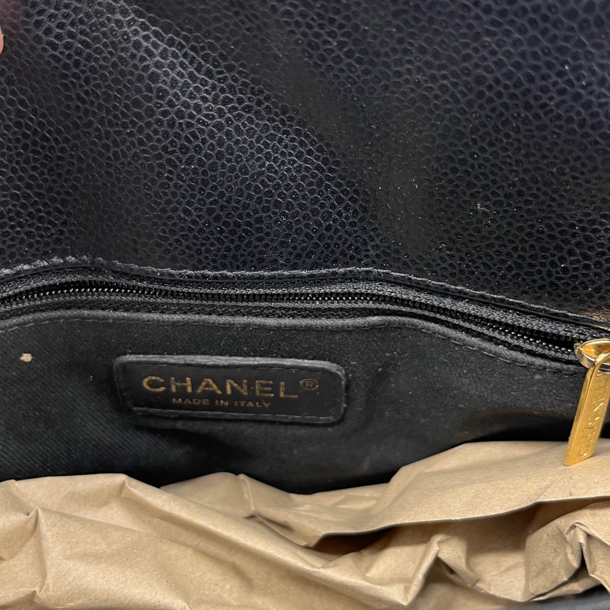 Women's Timeless Cc Chain Caviar Bag Black