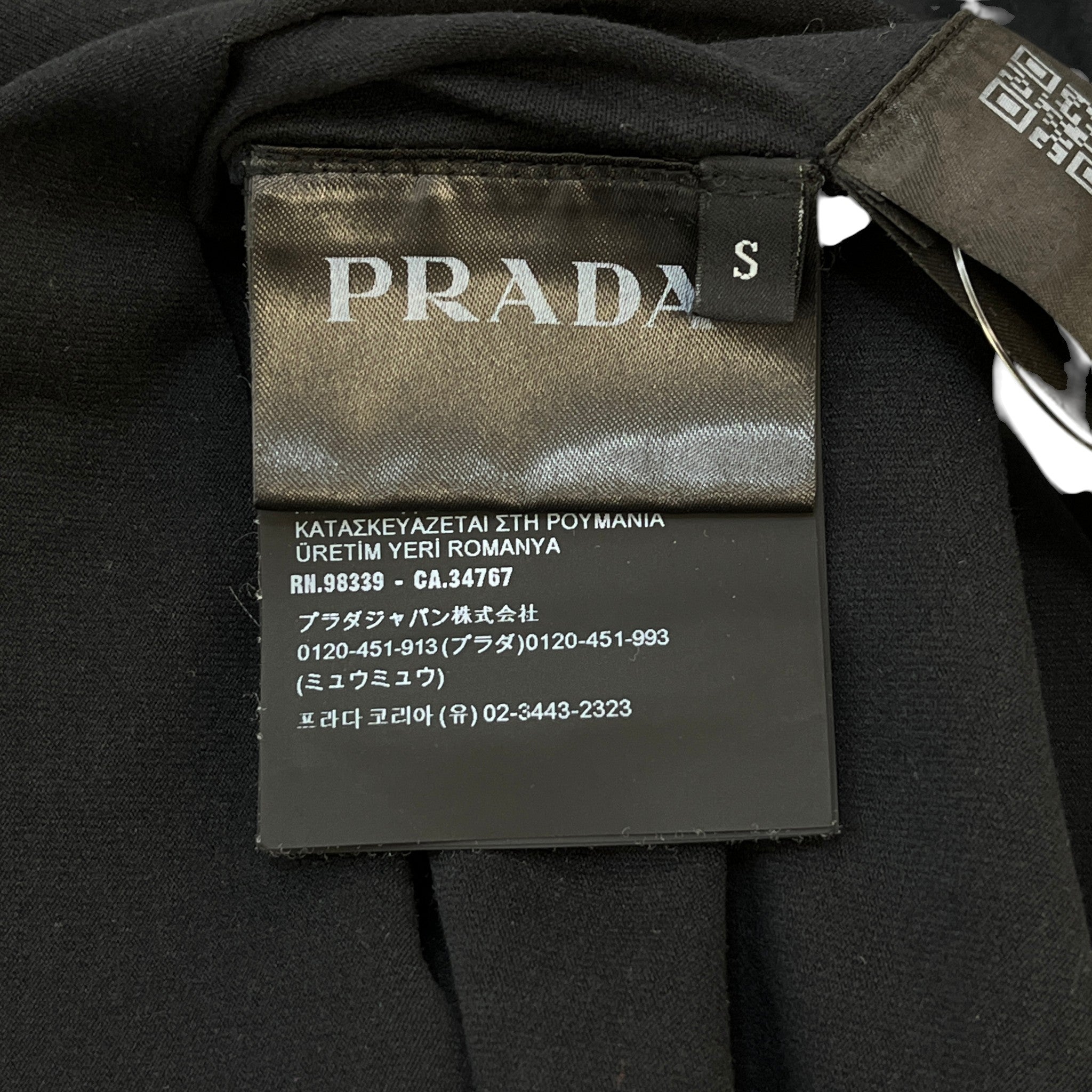 Men's Logo Print T-Shirt Black Size S