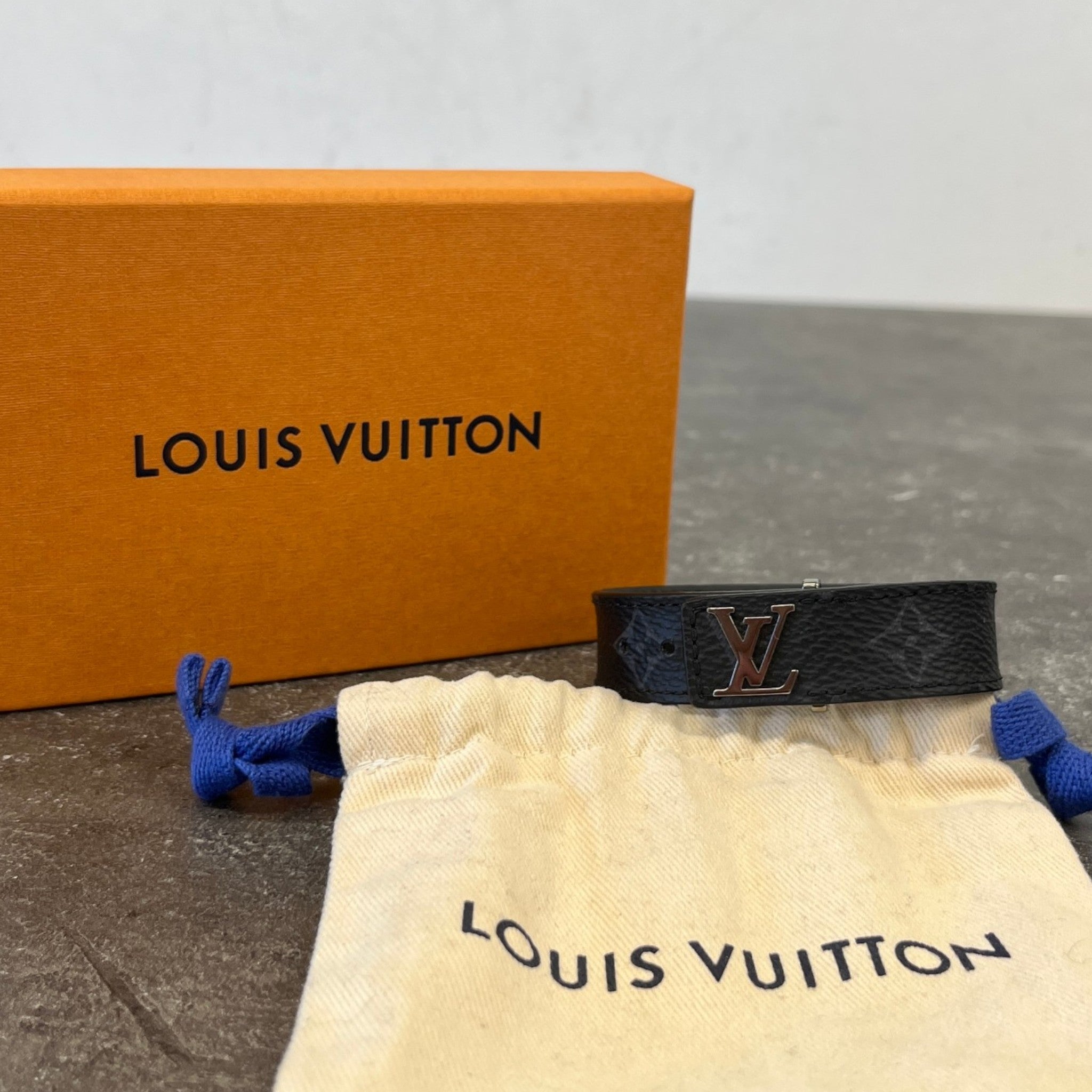 Men's Lv Slim Bracelet Black