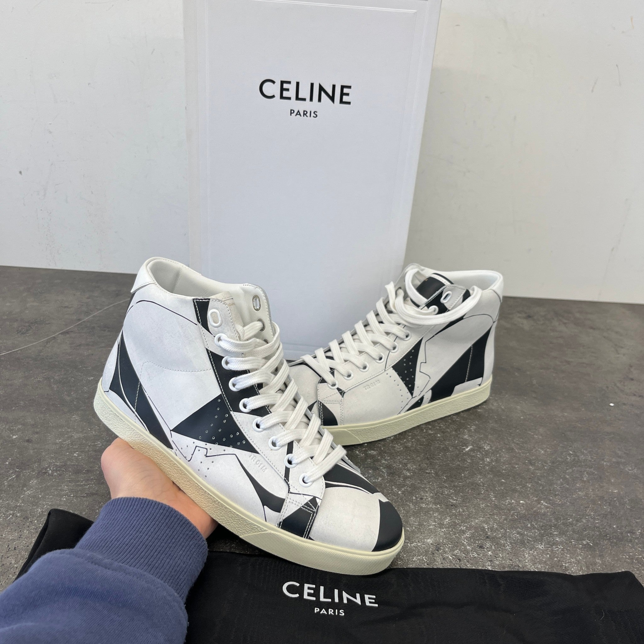 Men's Break High Trainers White Size EU 39 / UK 5