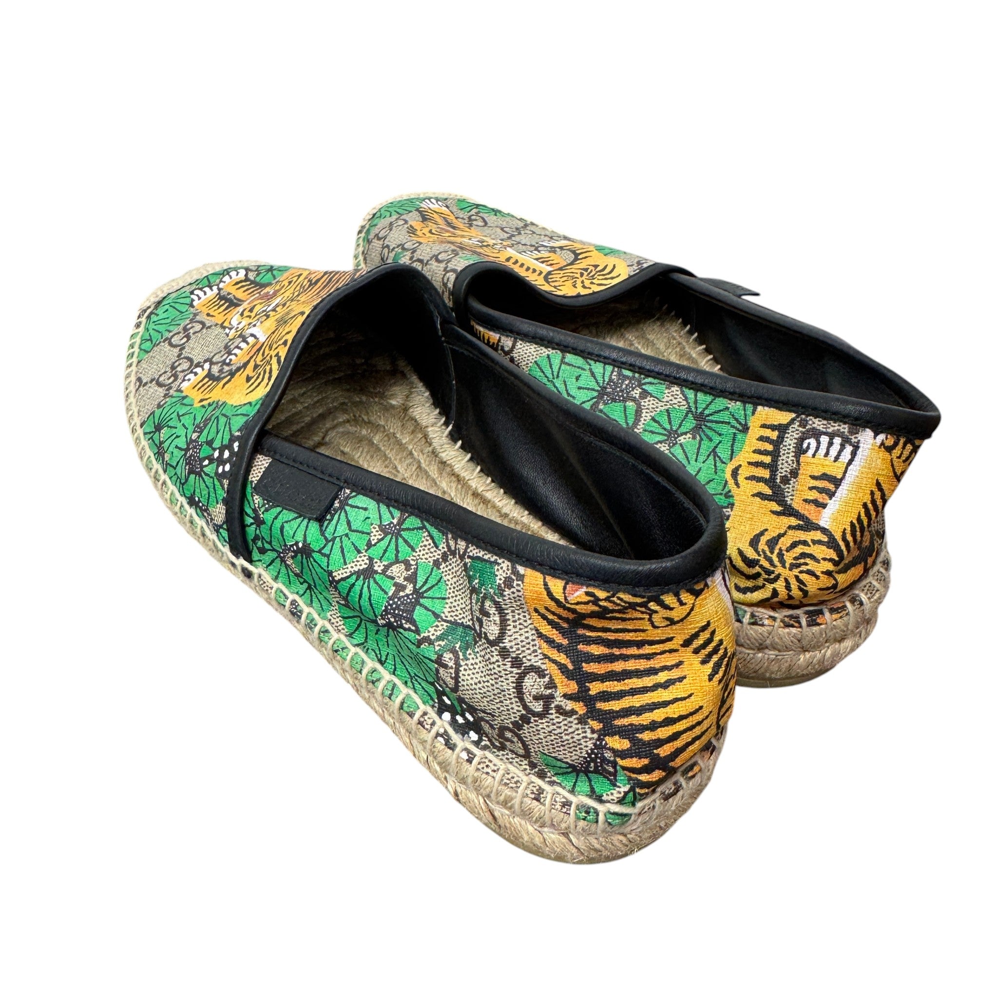 Men's Gg Supreme Tiger Espadrilles Beige Size EU 41.5 / UK 7.5