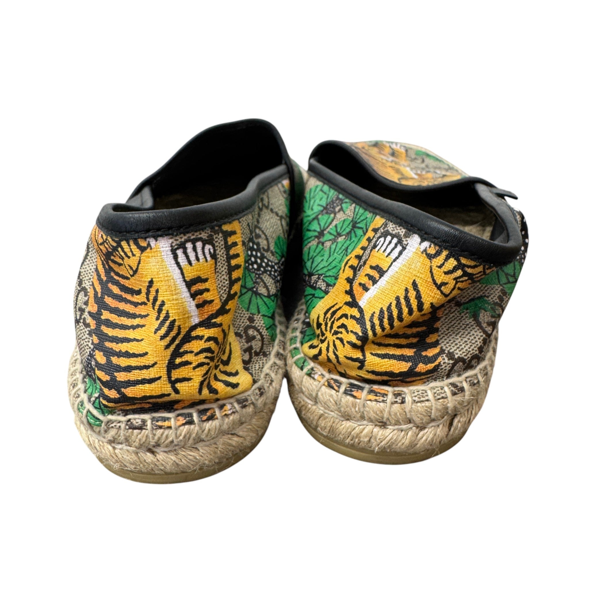 Men's Gg Supreme Tiger Espadrilles Beige Size EU 41.5 / UK 7.5