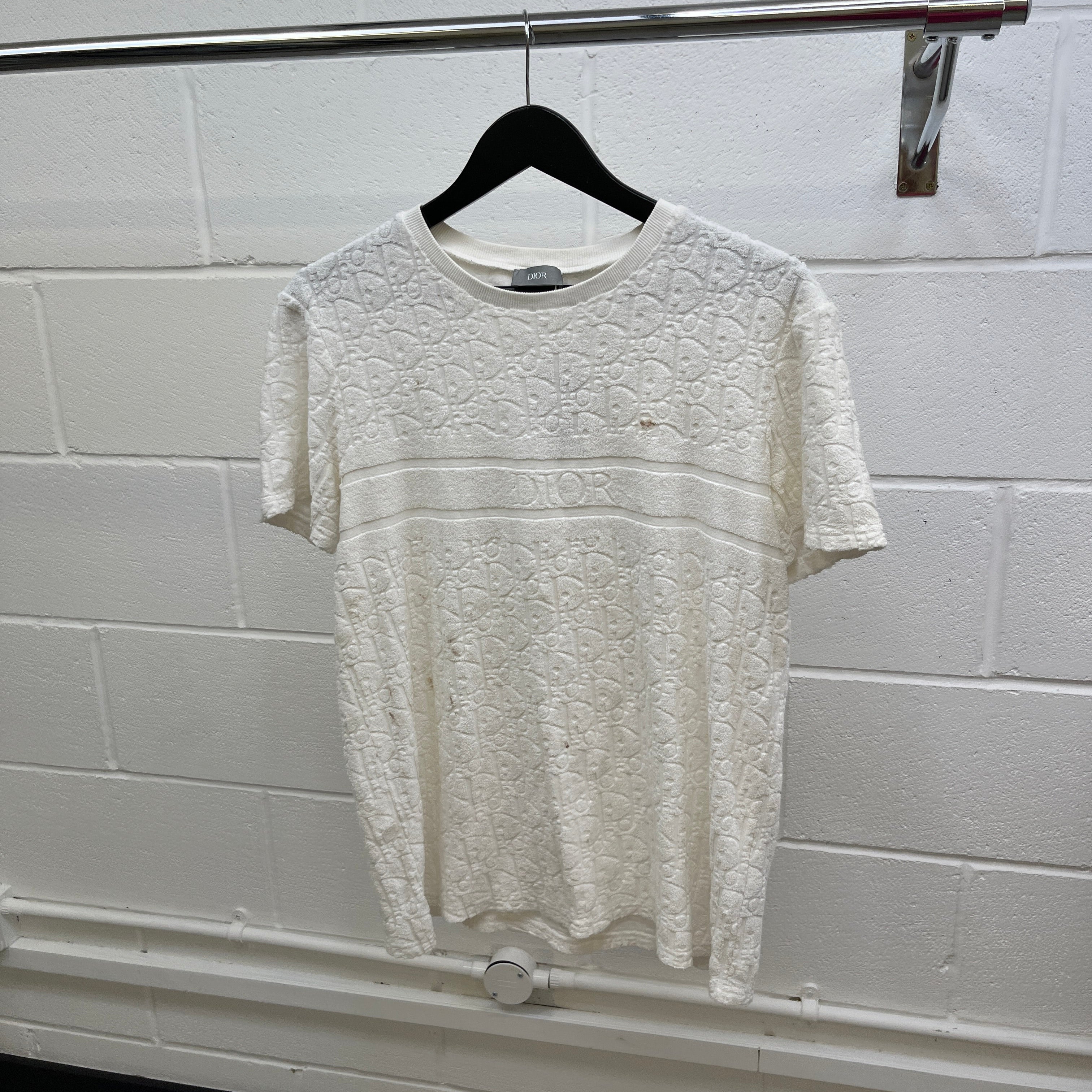 Men's Oblique Top White Size S