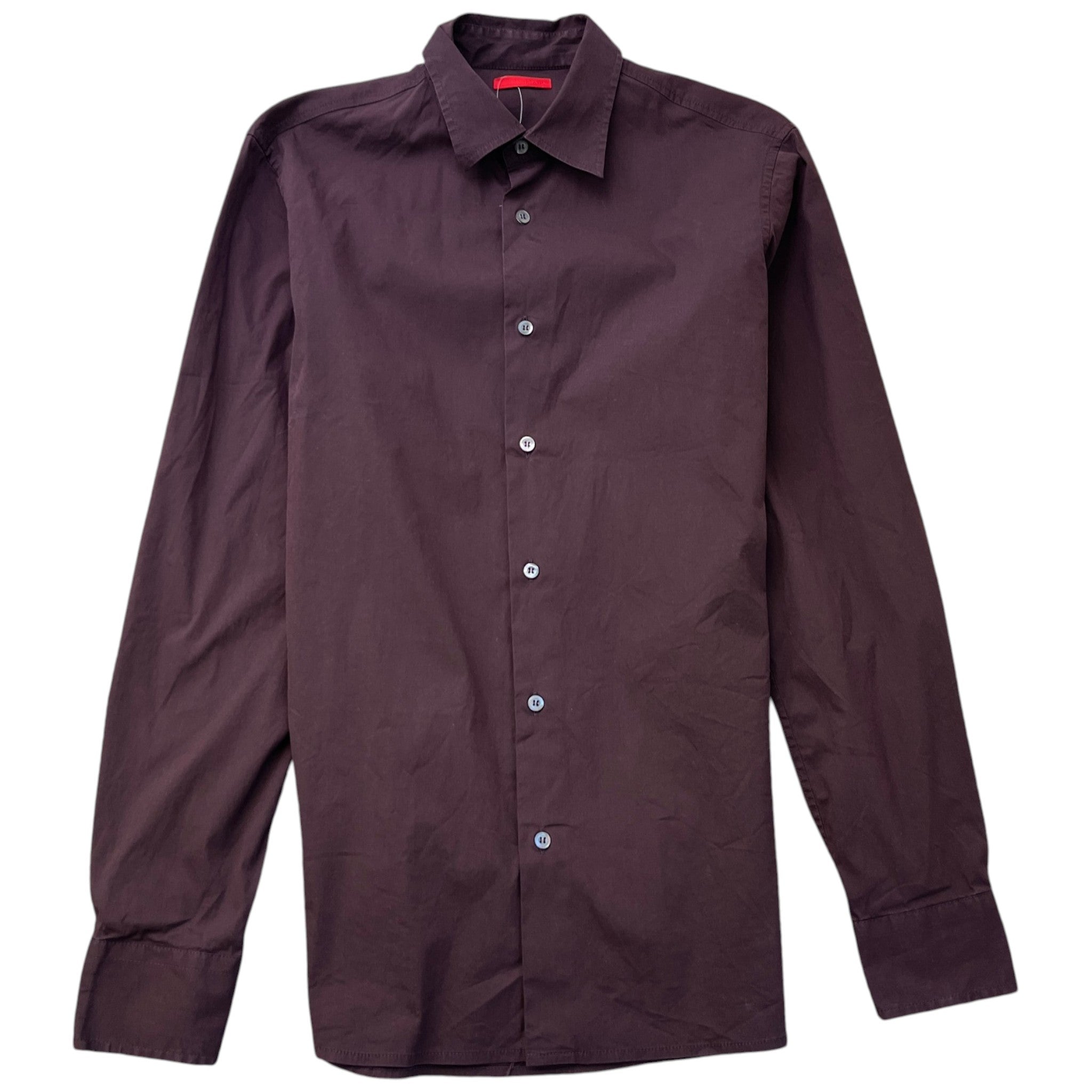 Men's Linea Rossa Long Sleeve Shirt Burgundy Size L