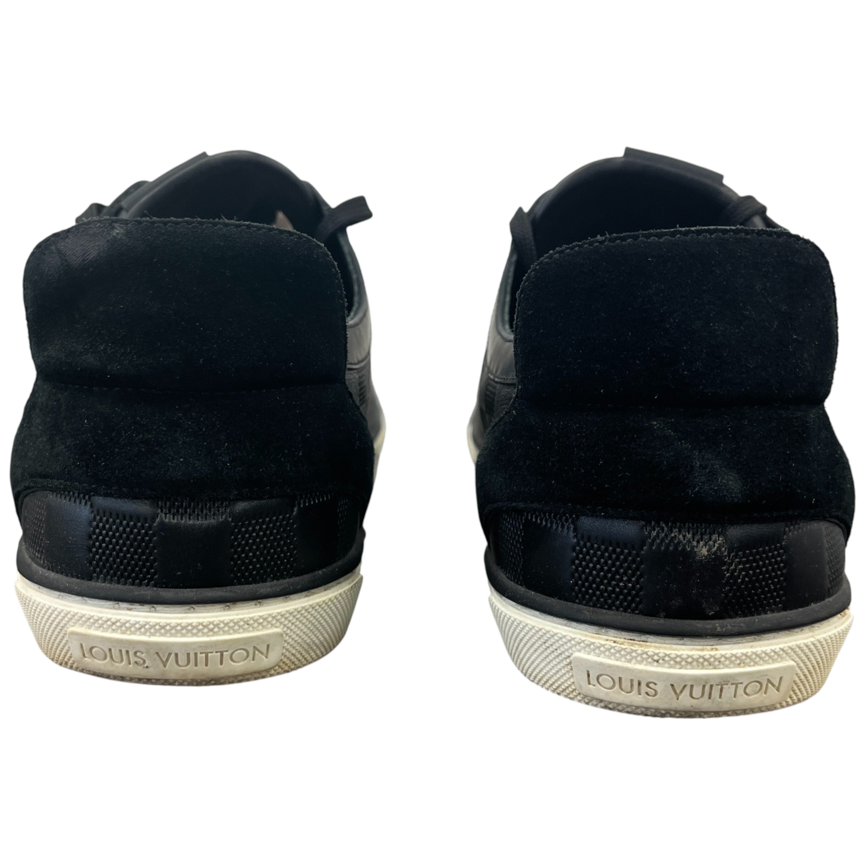 Men's Damier Challenge Zip Up Low Trainers Black Size EU 42.5 / UK 8.5