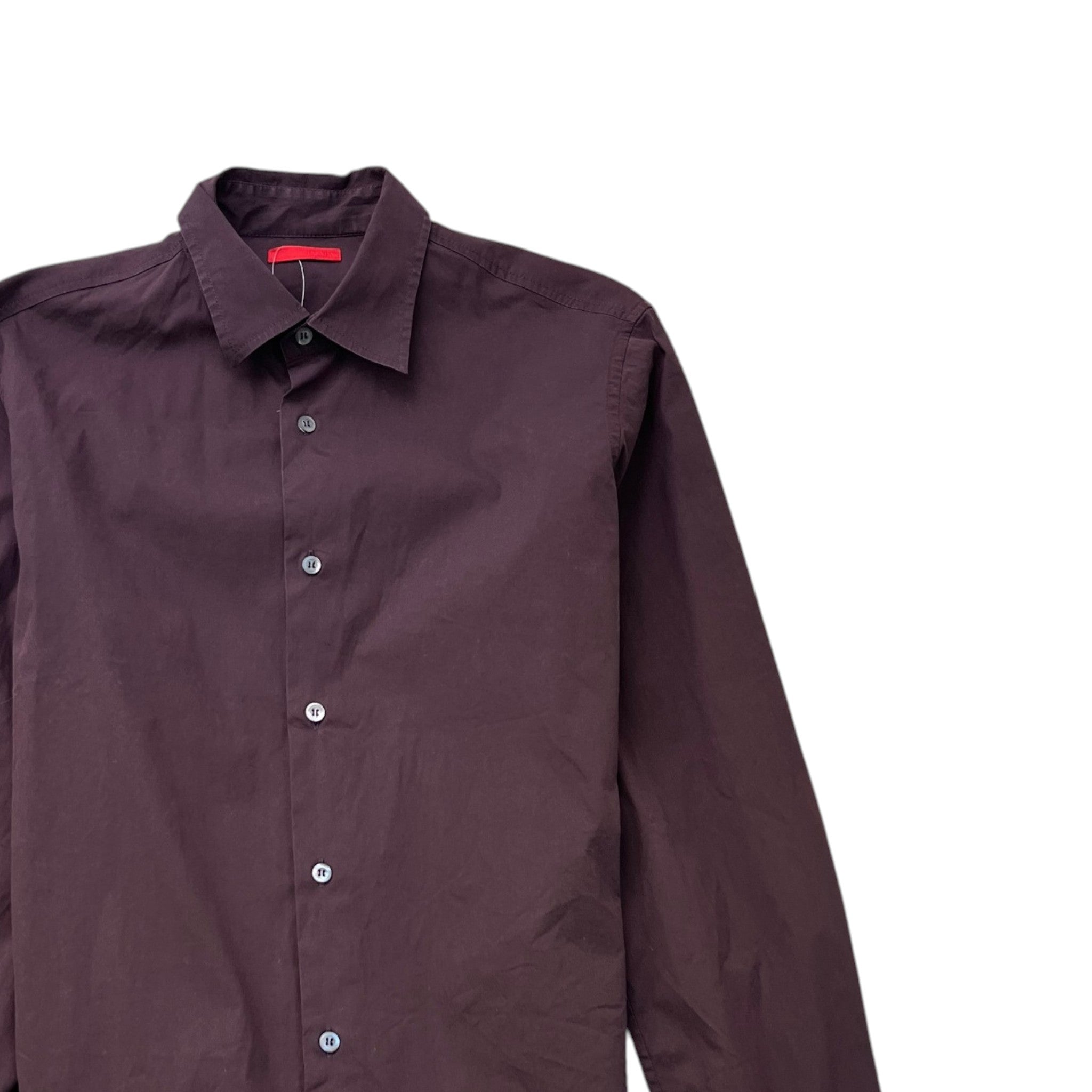 Men's Linea Rossa Long Sleeve Shirt Burgundy Size L