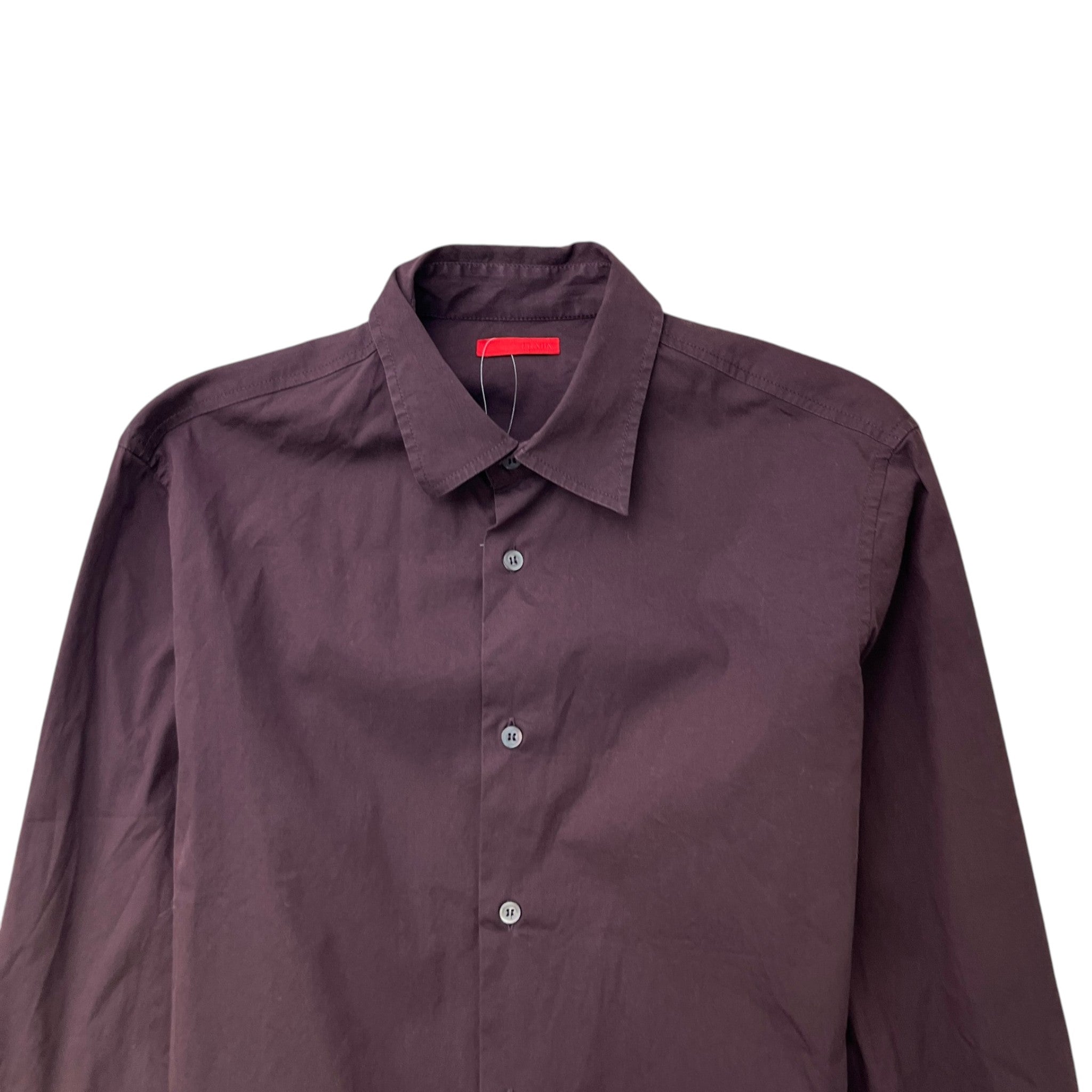Men's Linea Rossa Long Sleeve Shirt Burgundy Size L