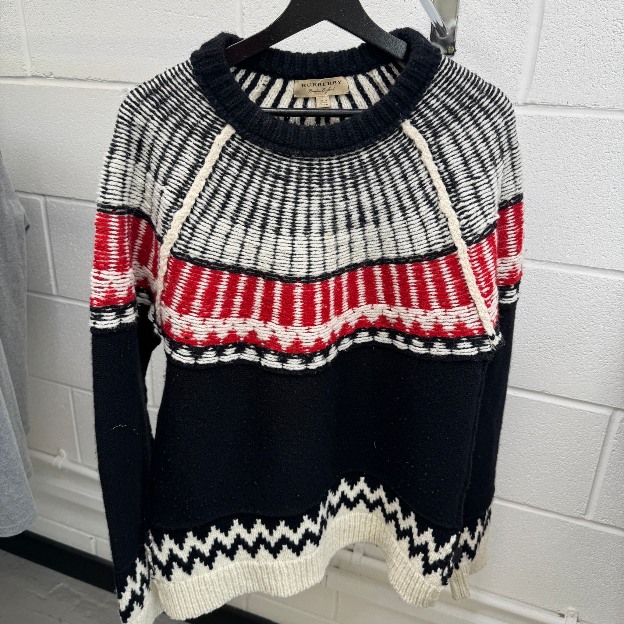 Men's Rycroft Fair Isle Sweatshirt Black Size M