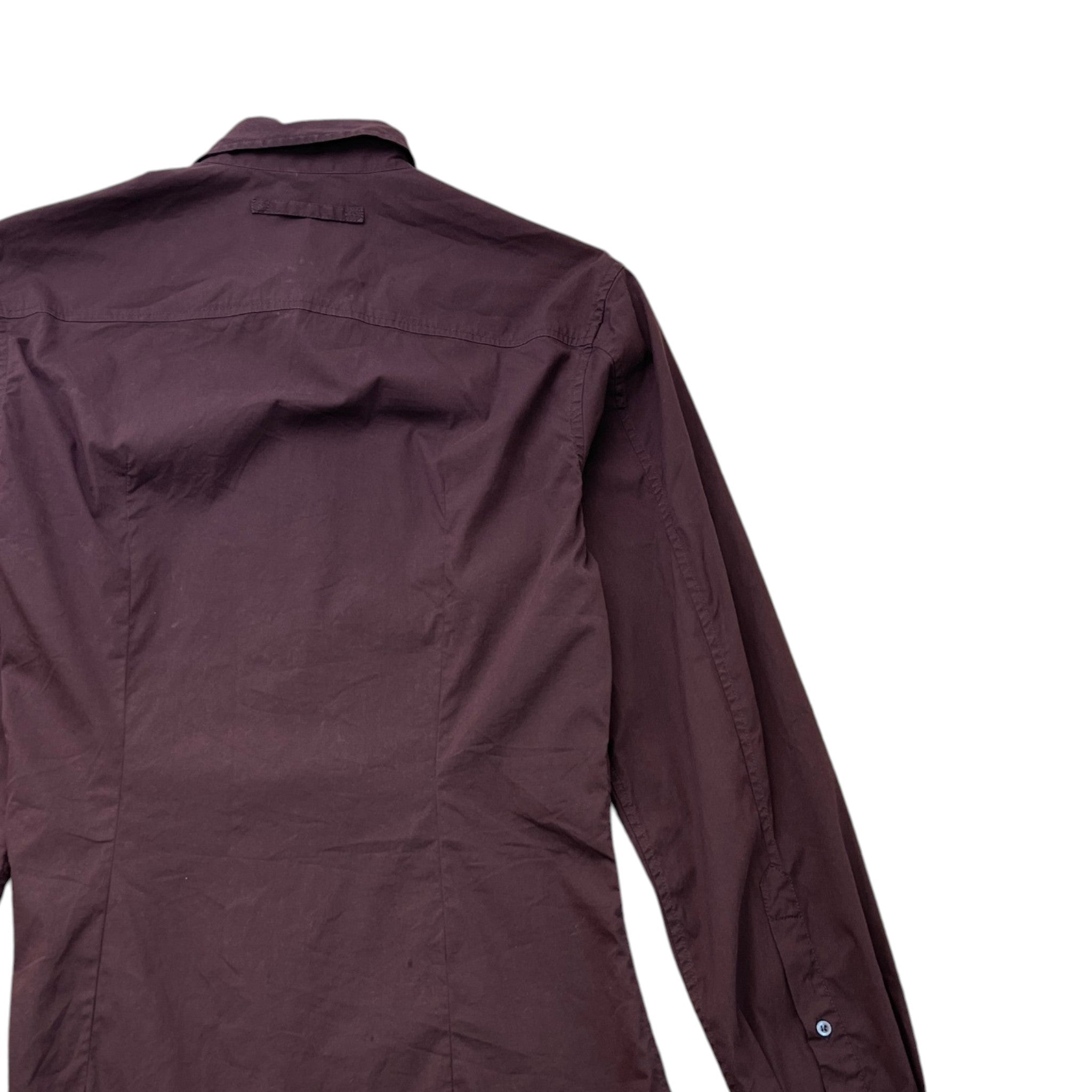 Men's Linea Rossa Long Sleeve Shirt Burgundy Size L