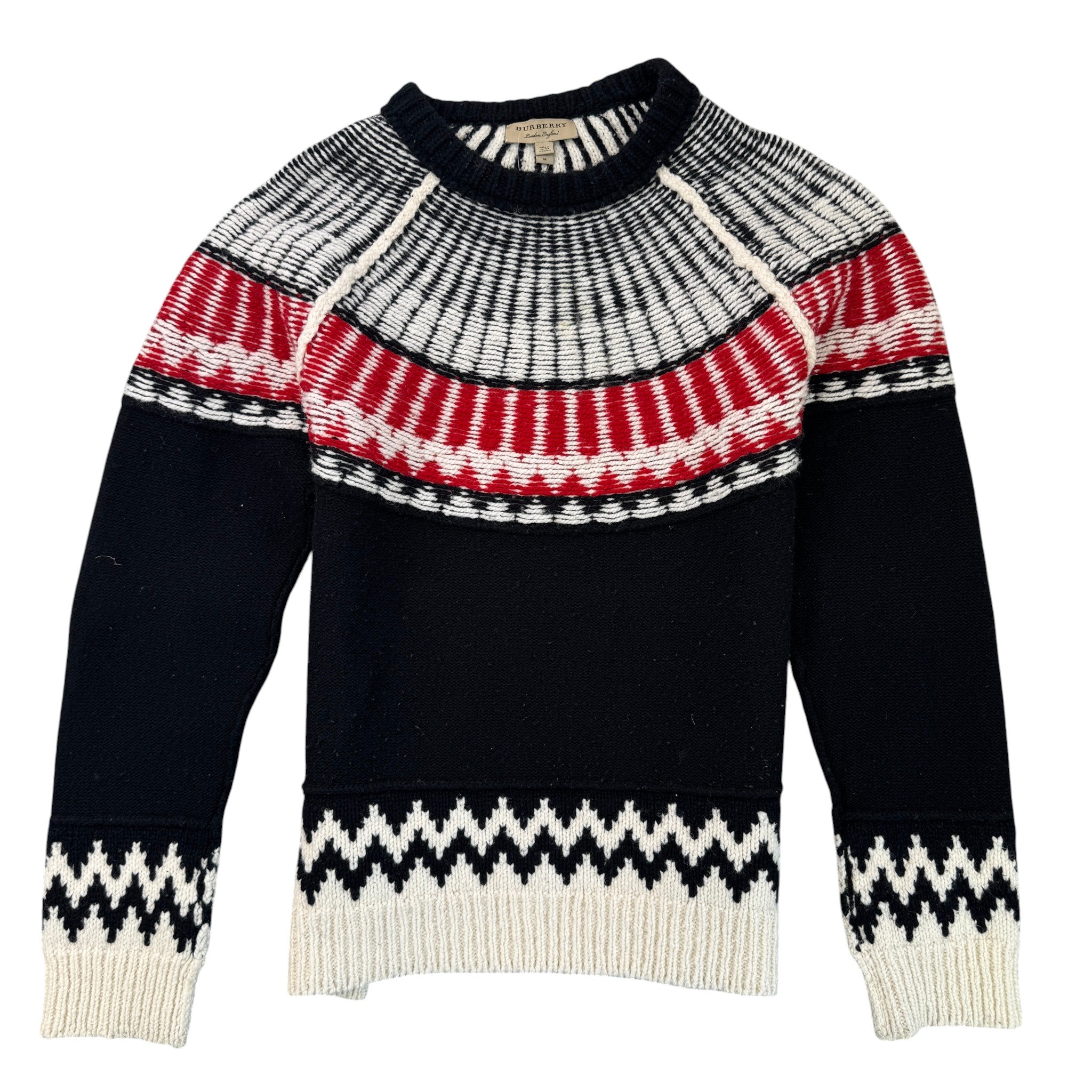 Men's Rycroft Fair Isle Sweatshirt Black Size M
