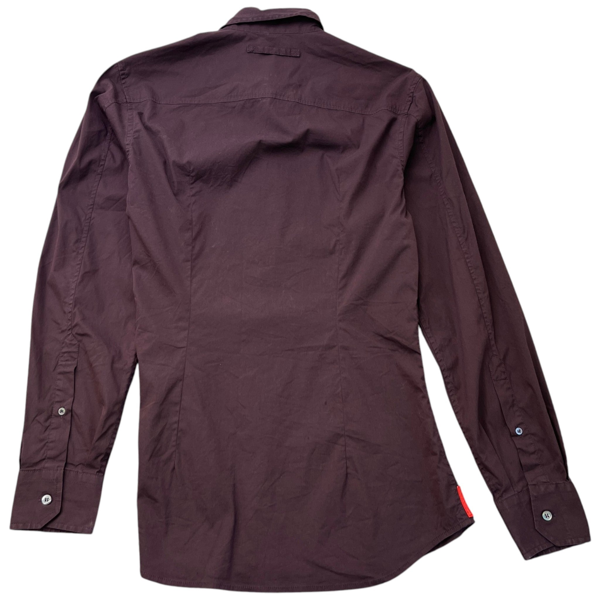 Men's Linea Rossa Long Sleeve Shirt Burgundy Size L