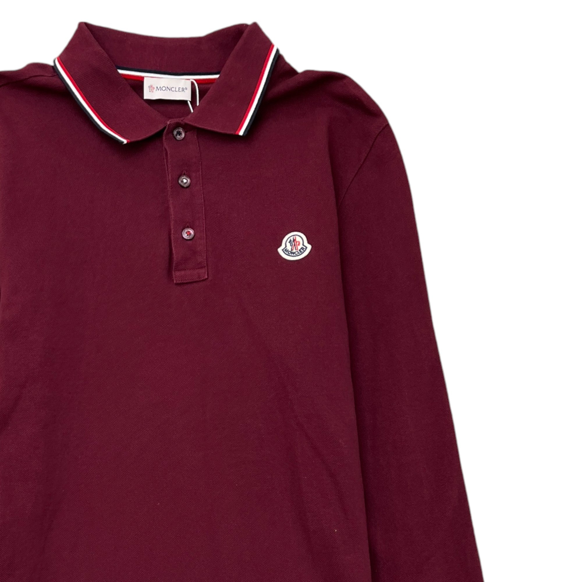 Men's Maglia Polo Shirt Burgundy Size M