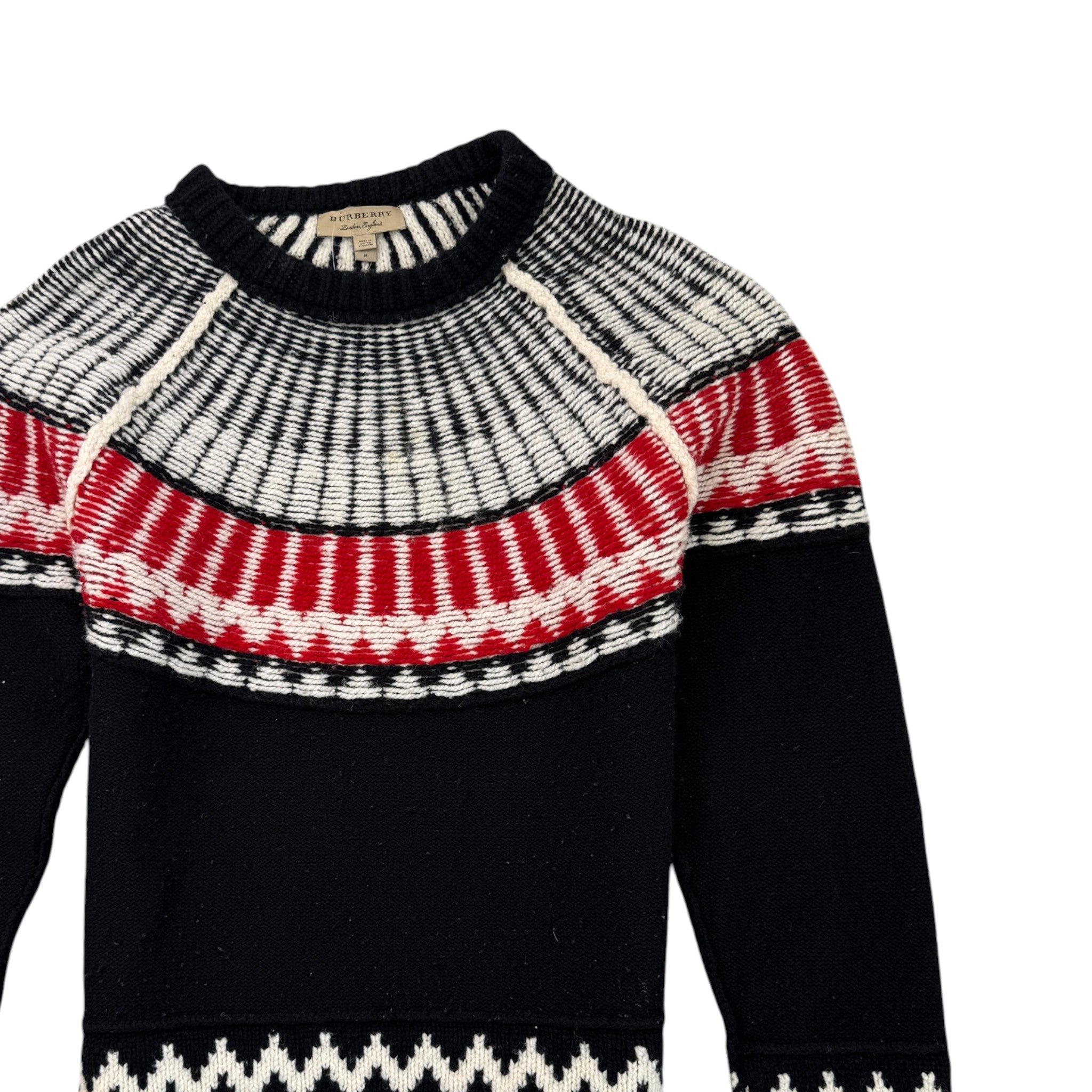 Men's Rycroft Fair Isle Sweatshirt Black Size M