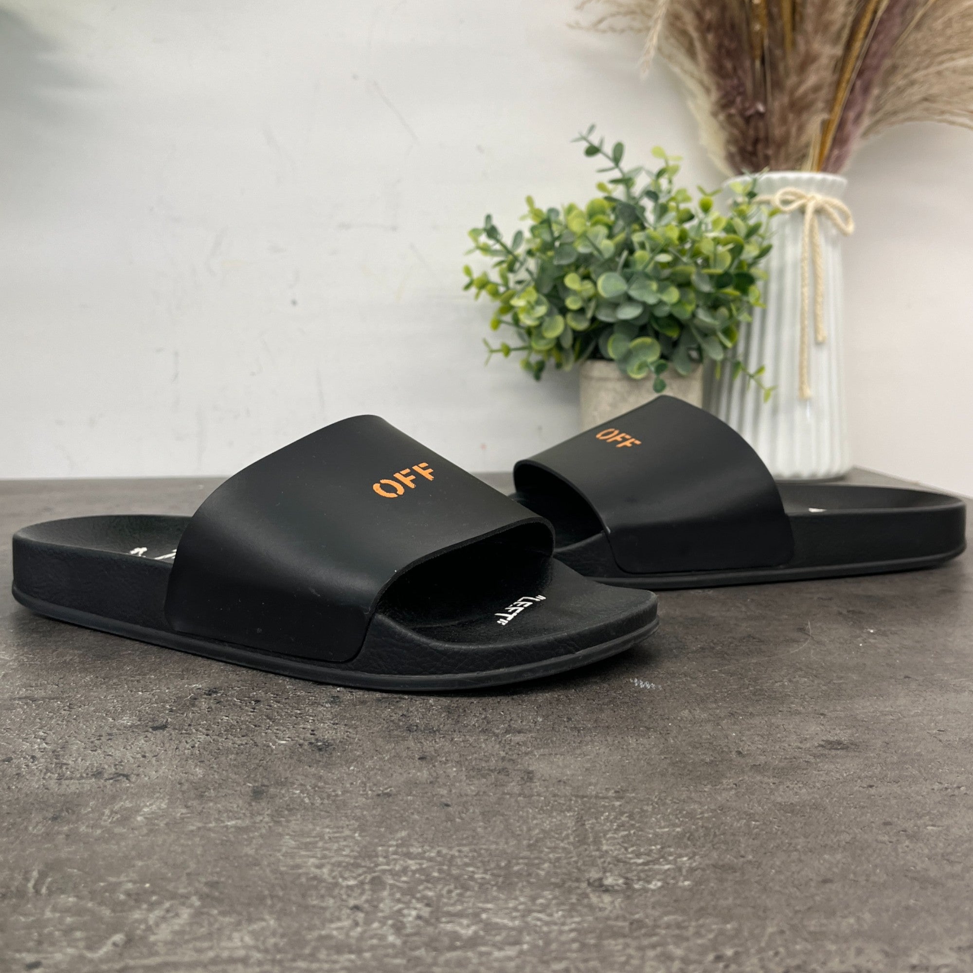 Women's Logo Print Pool Slides Black Size EU 38 / UK 5