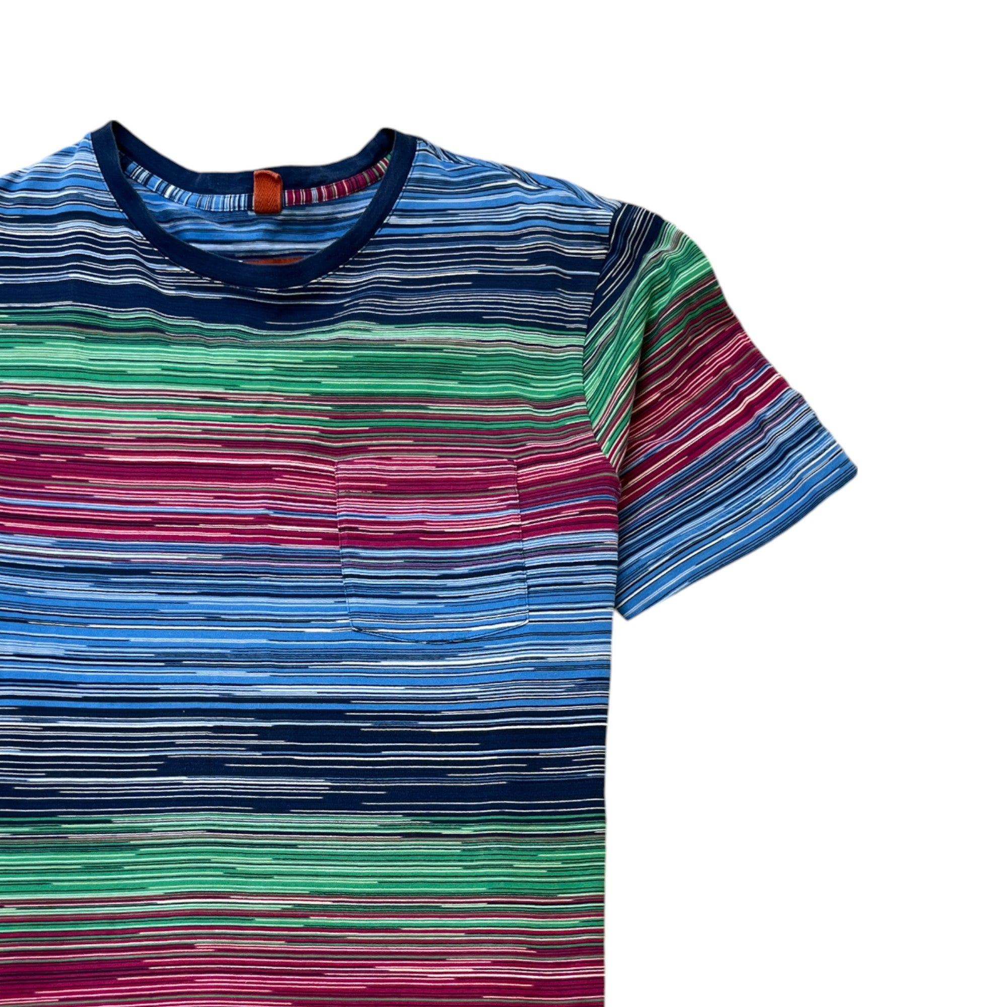 Men's Stripe T-Shirt Multi-Coloured Size XS