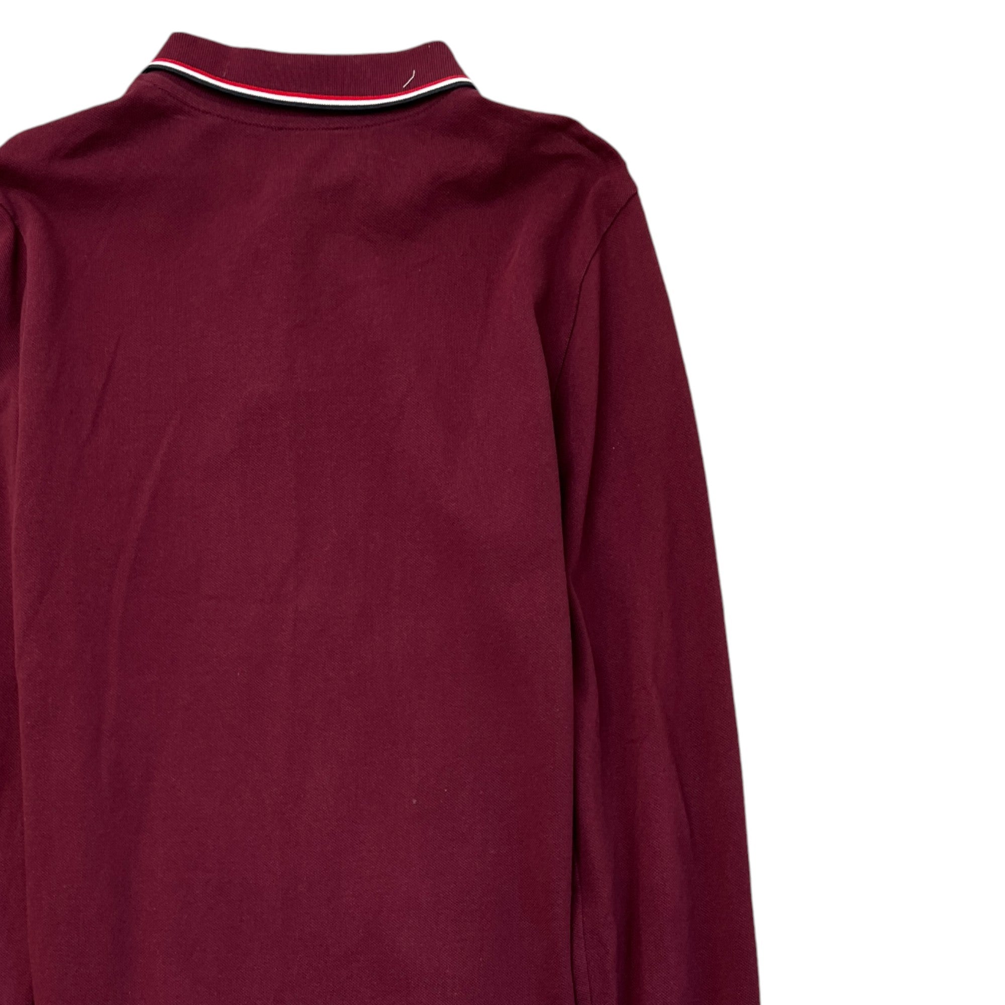 Men's Maglia Polo Shirt Burgundy Size M