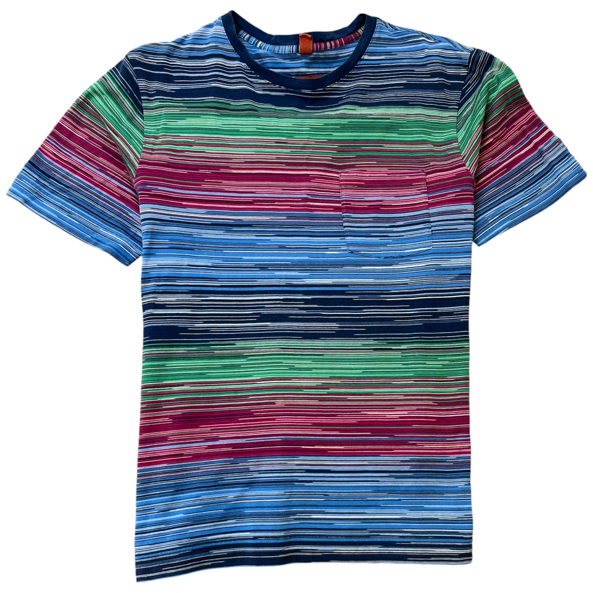 Men's Stripe T-Shirt Multi-Coloured Size XS