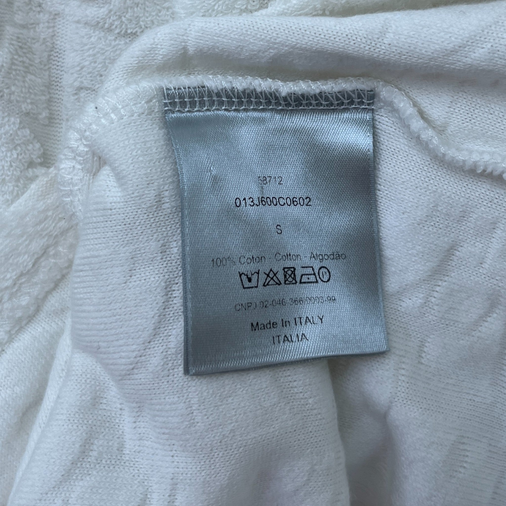 Men's Oblique Top White Size S