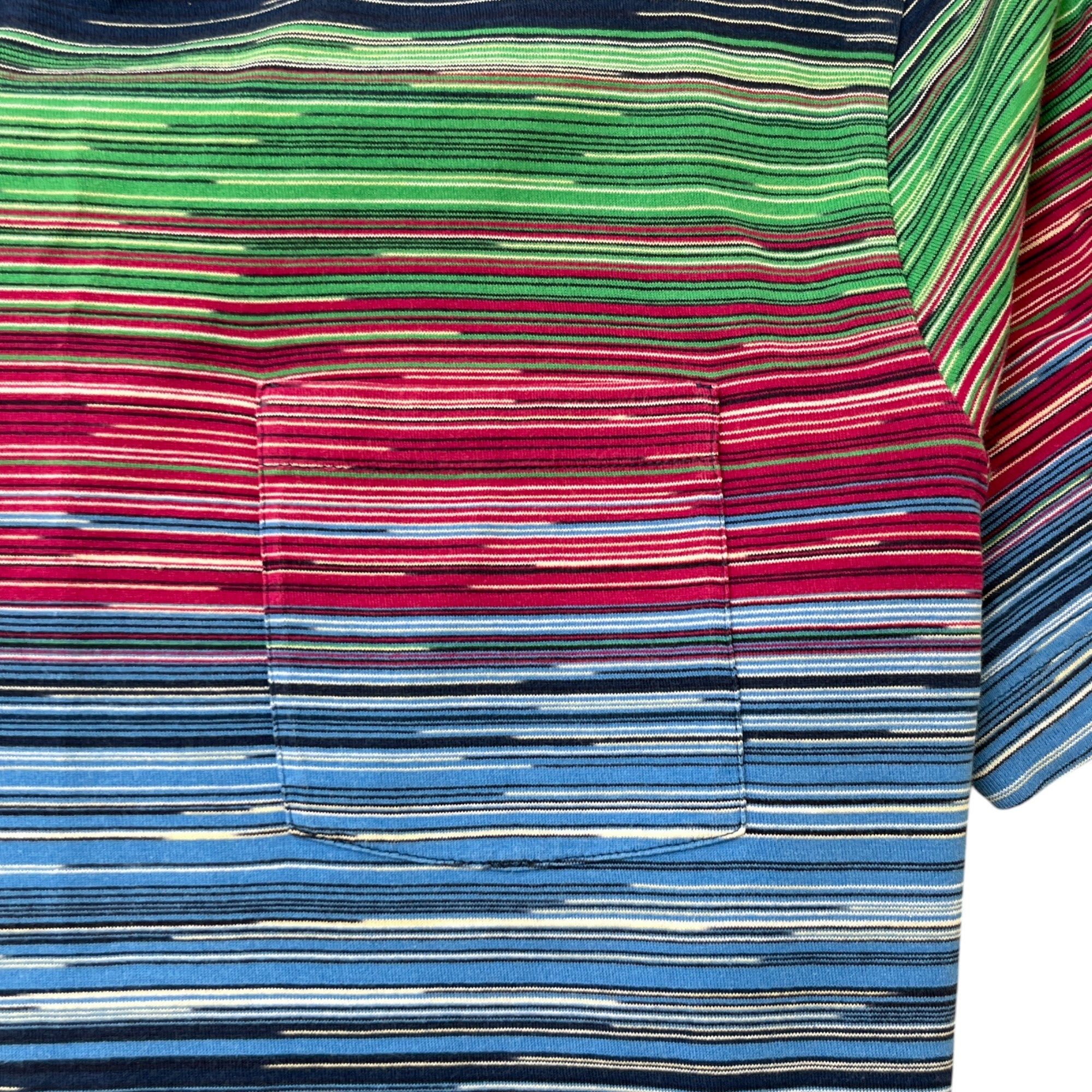 Men's Stripe T-Shirt Multi-Coloured Size XS