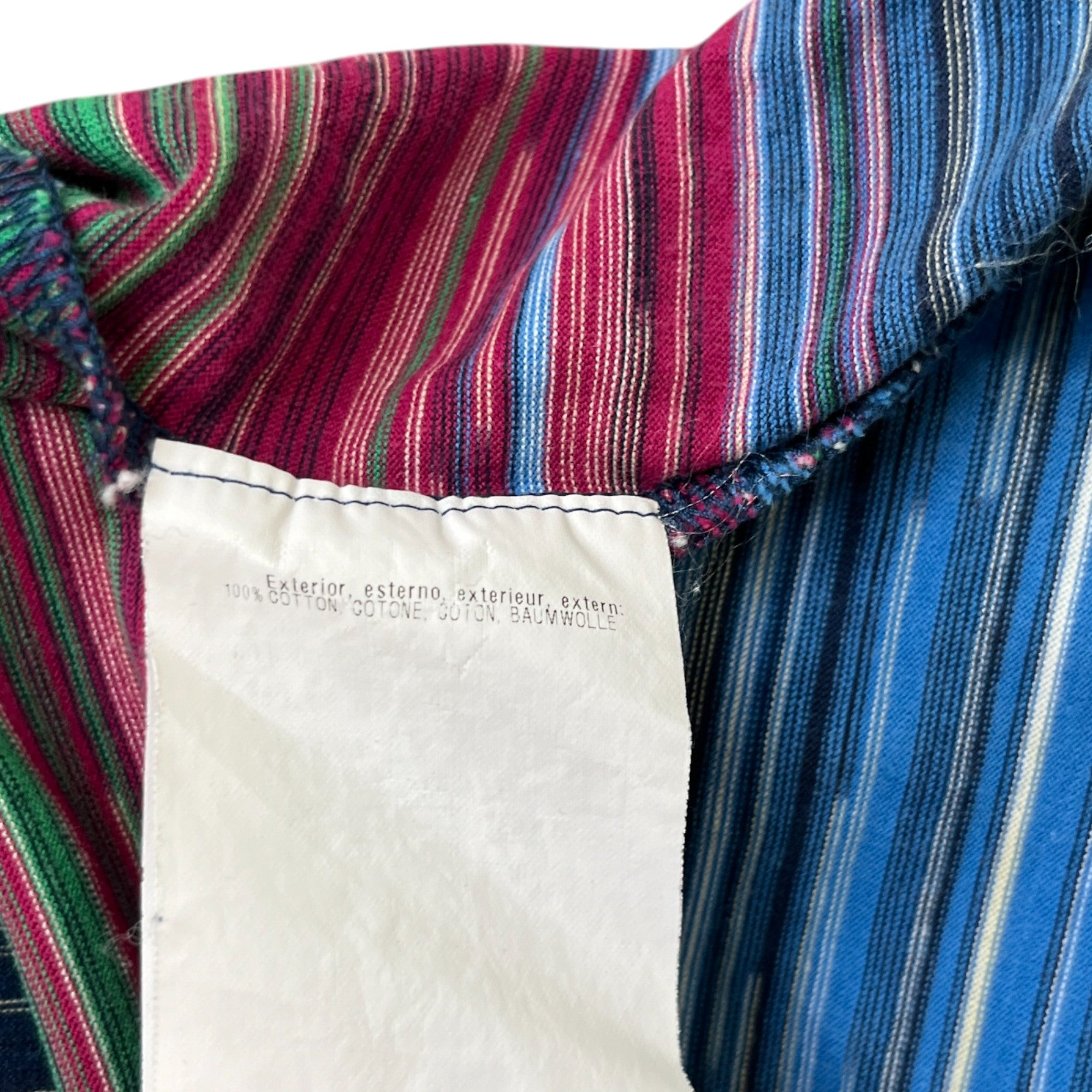 Men's Stripe T-Shirt Multi-Coloured Size XS