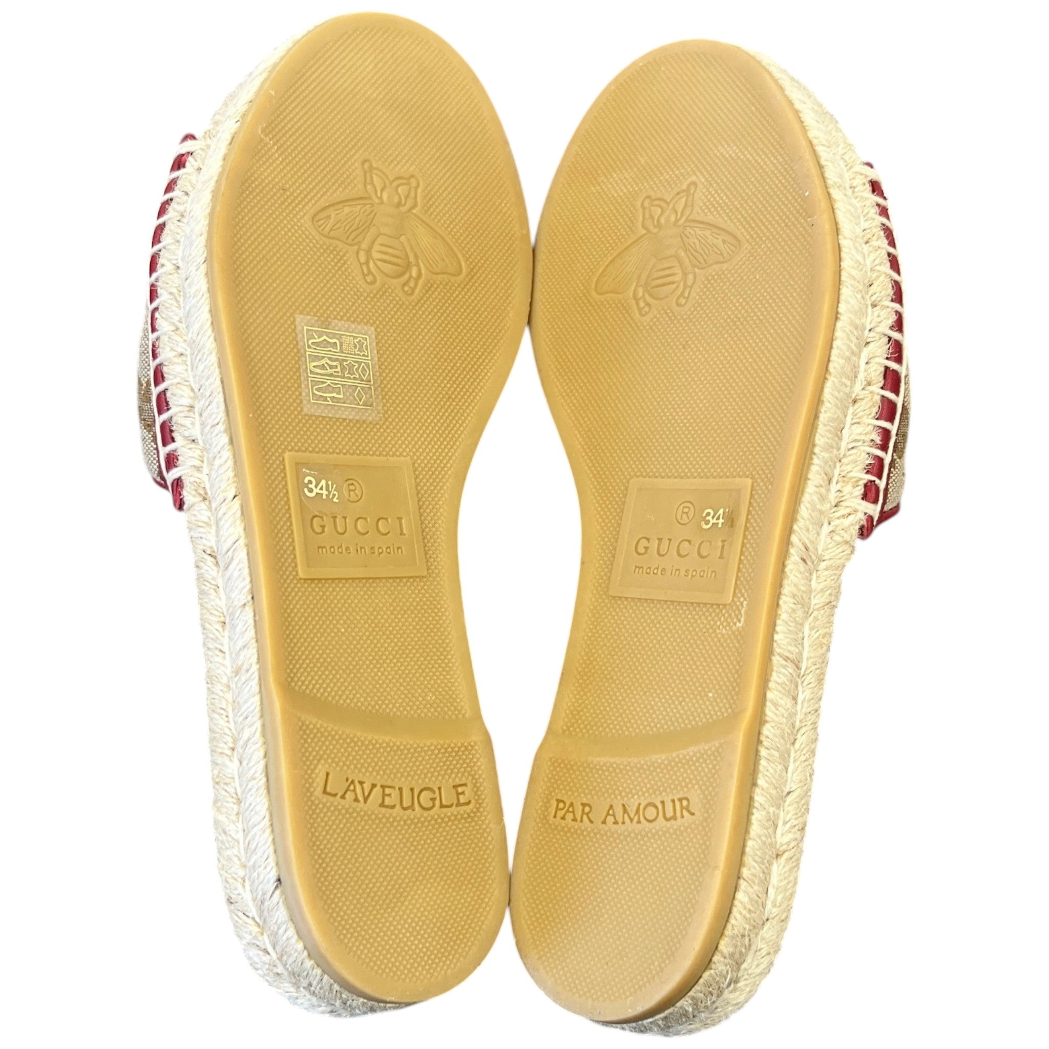 Women's Woven Marmont Espadrille 34.5 / 1.5 Sandals Beige Size EU 34 / UK 1