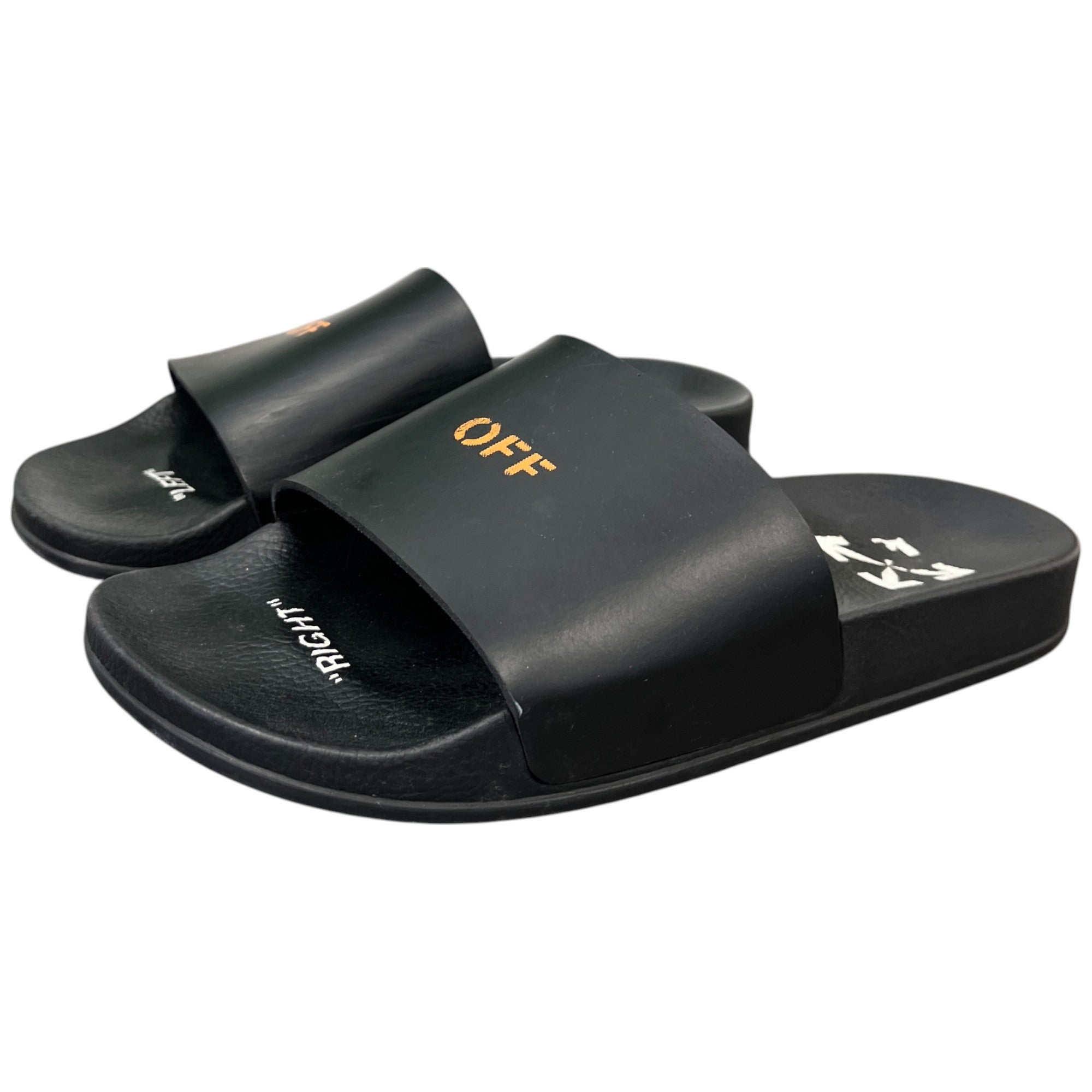 Women's Logo Print Pool Slides Black Size EU 38 / UK 5