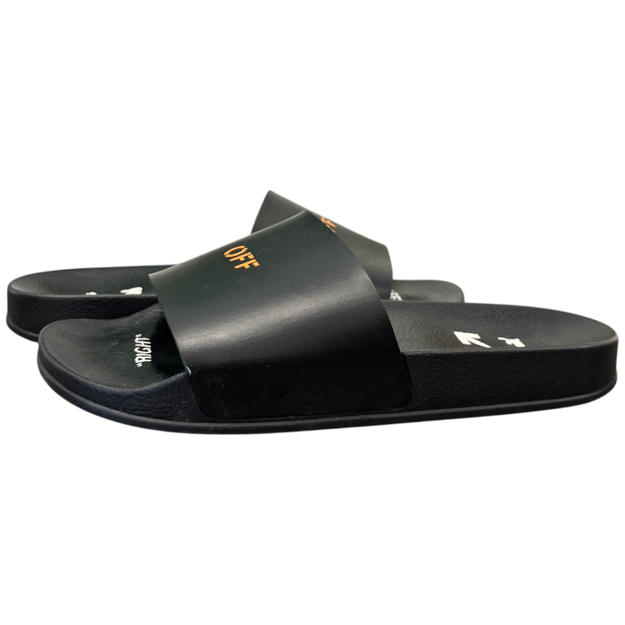 Women's Logo Print Pool Slides Black Size EU 38 / UK 5