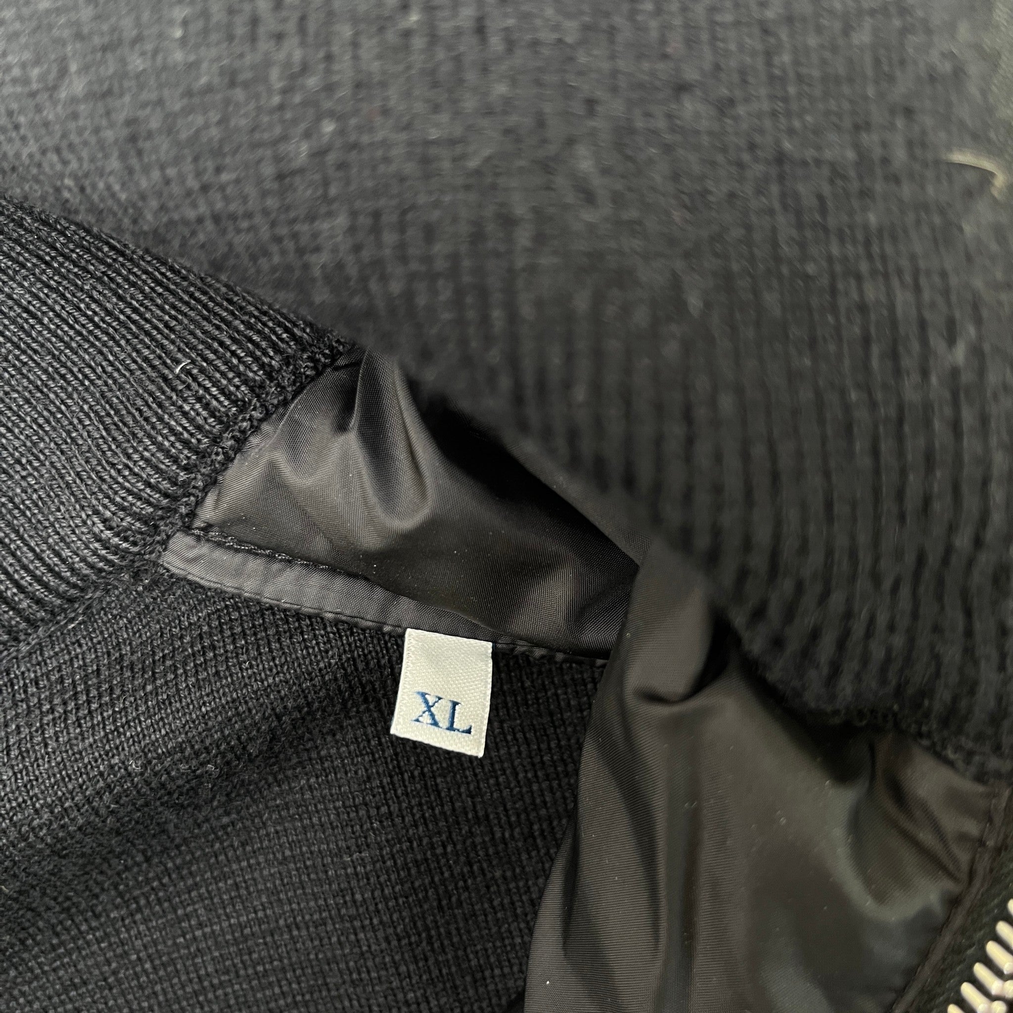 Men's Maglione Tricot Jacket Black Size XL