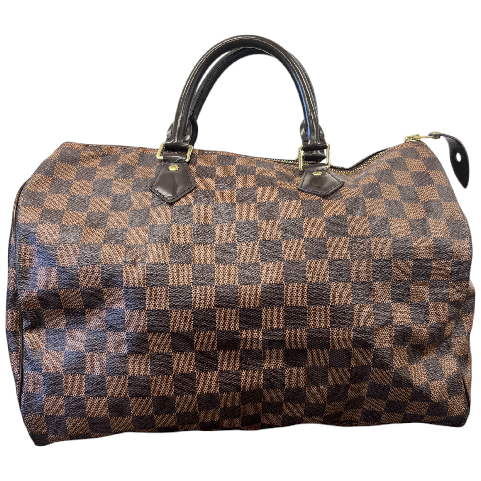 Women's Damier Ebene Speedy 35 Bag Brown