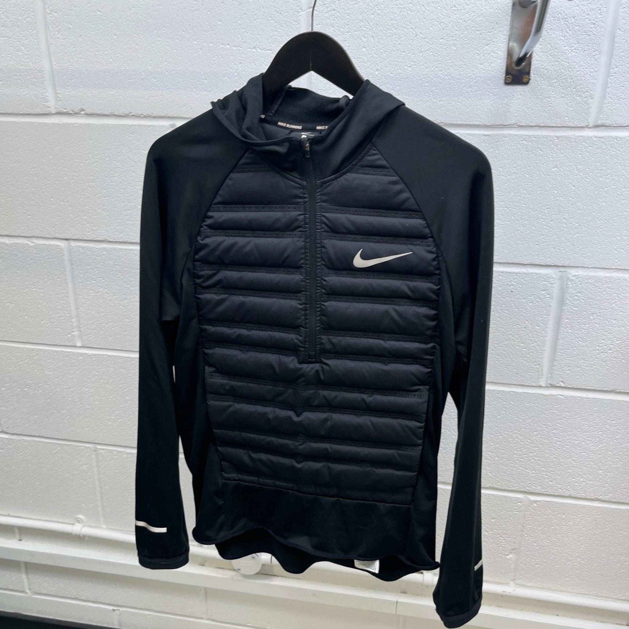 Men's Aeroloft Padded Hybrid Jacket Black Size S