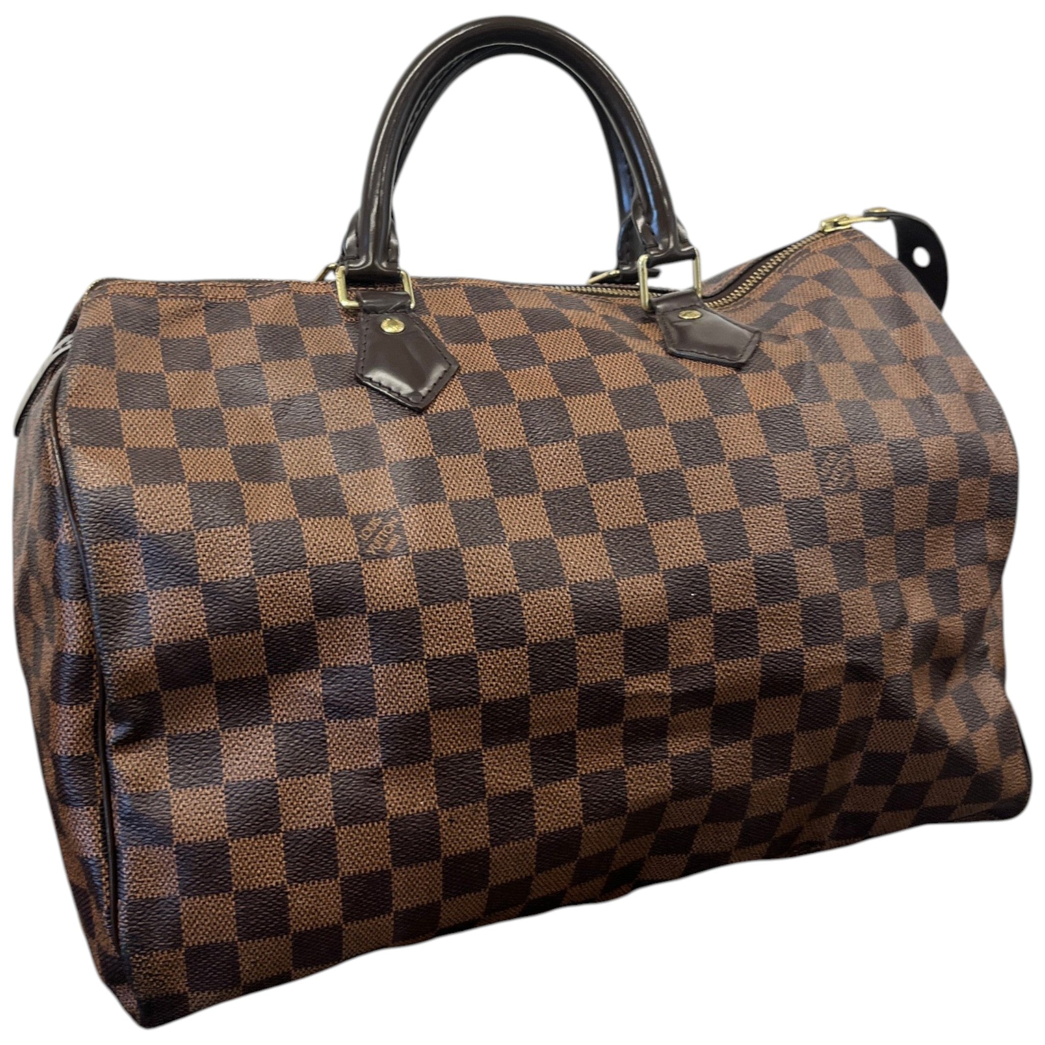 Women's Damier Ebene Speedy 35 Bag Brown