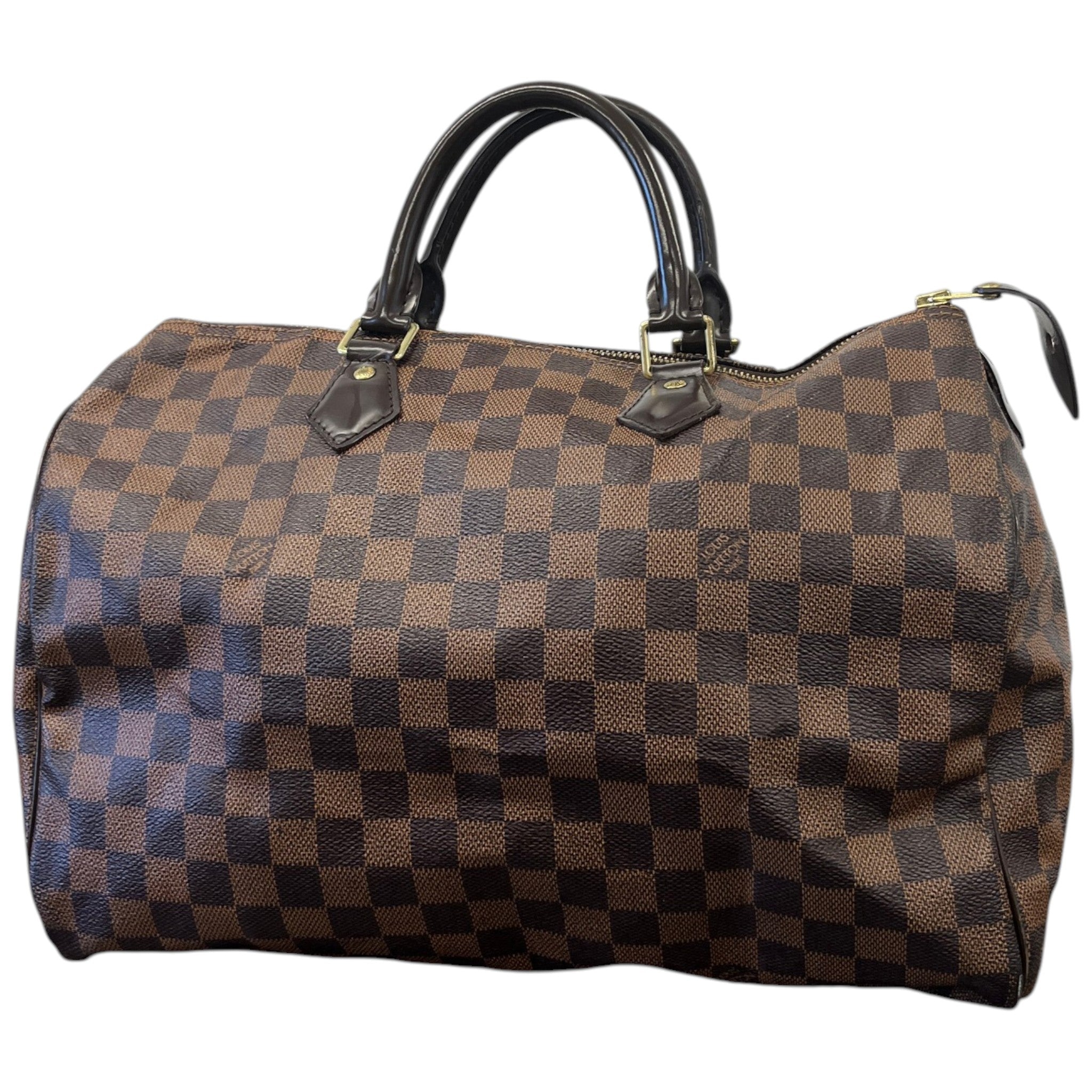 Women's Damier Ebene Speedy 35 Bag Brown