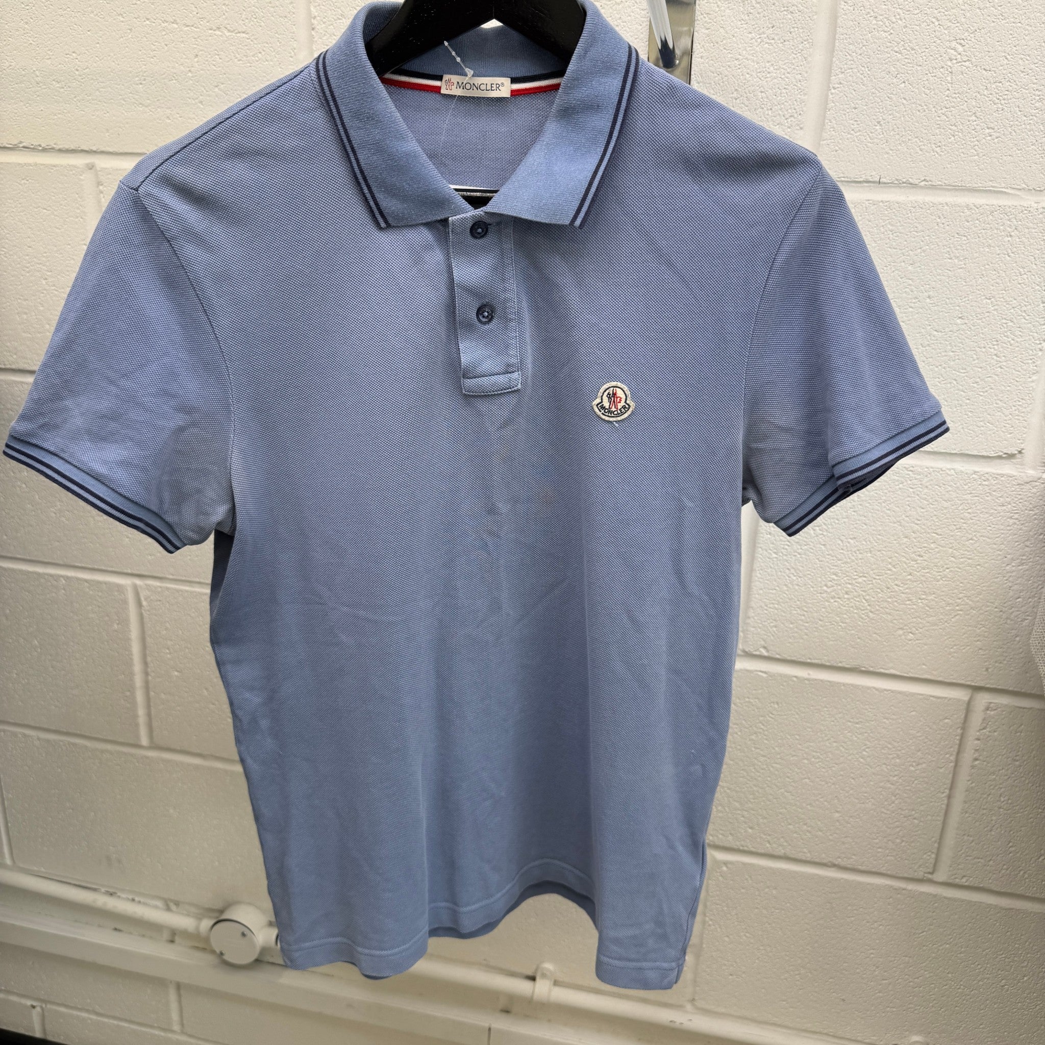 Men's Maglia Polo Shirt Blue Size S