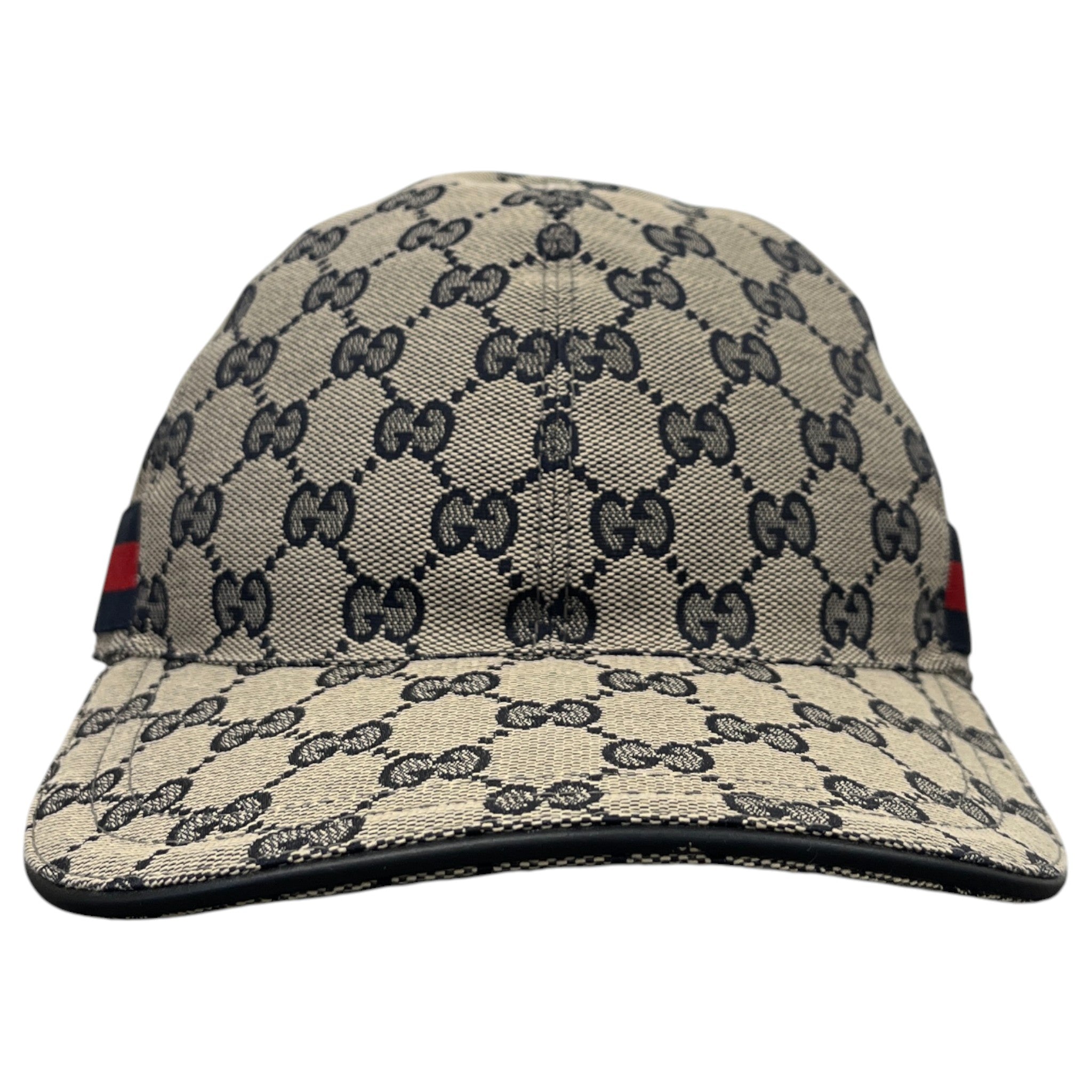 Men's Gg Monogram Hat Black Size XS