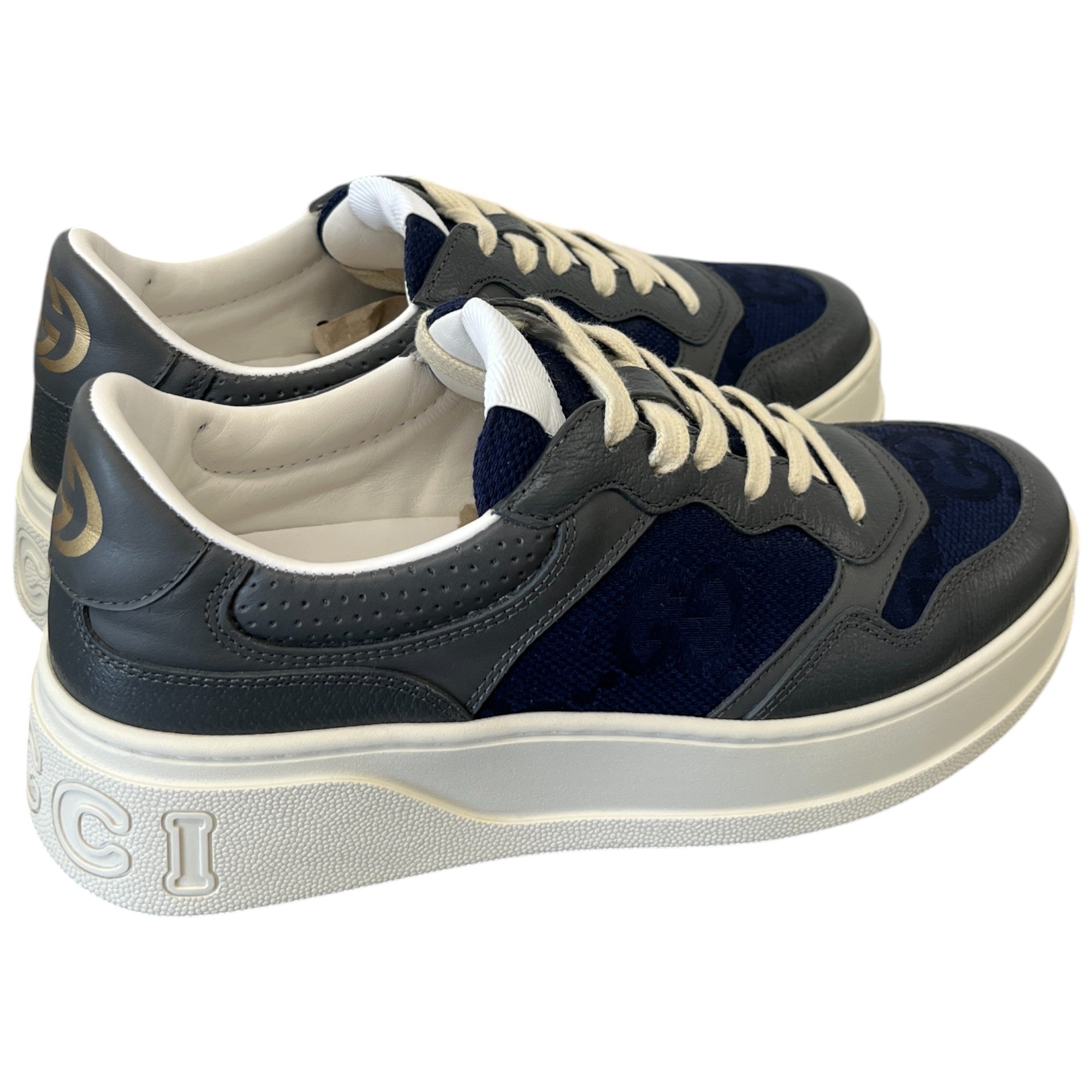 Men's Gg Supreme Low Trainers Blue Size EU 39 / UK 5