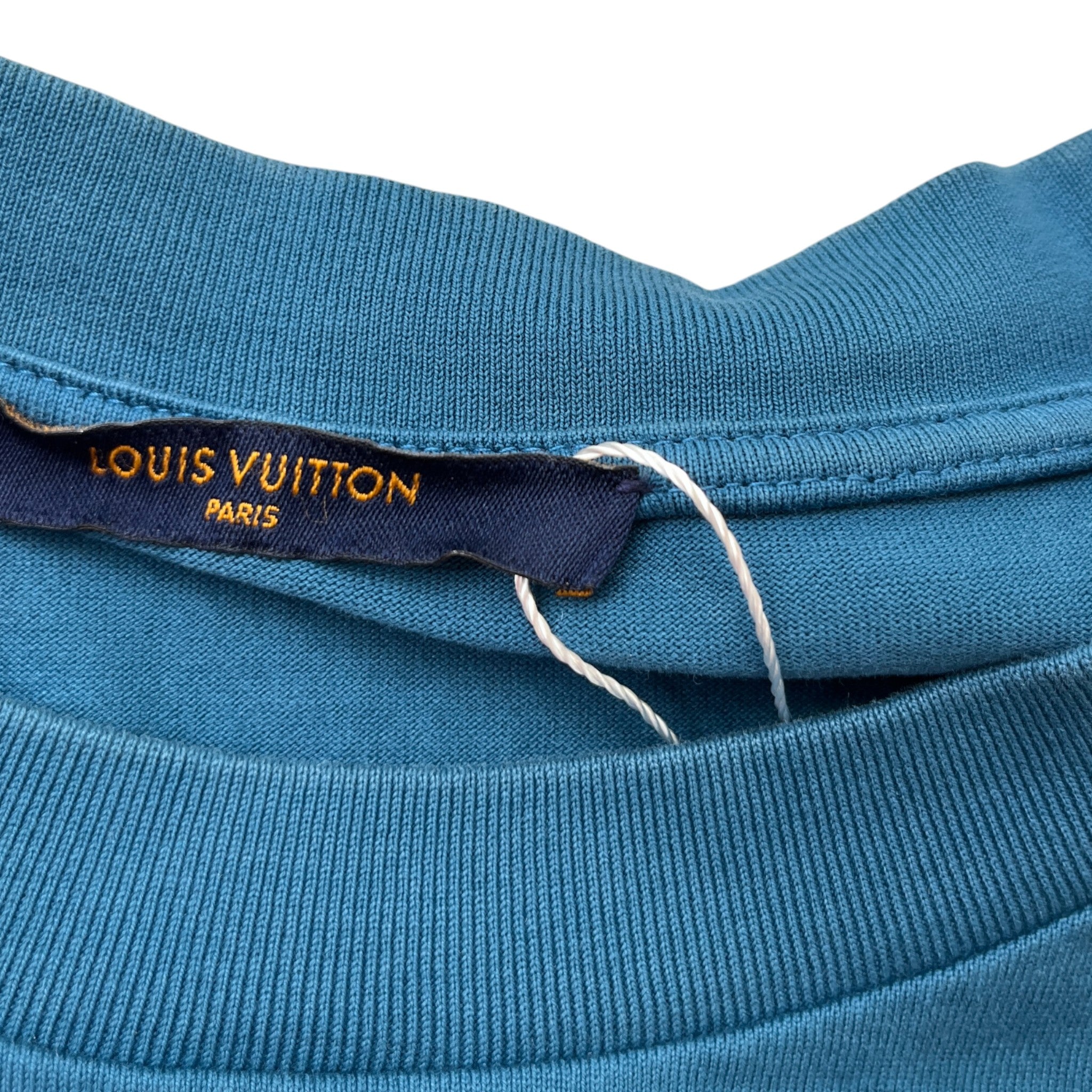 Men's Gradient Monogram T-Shirt Blue Size M