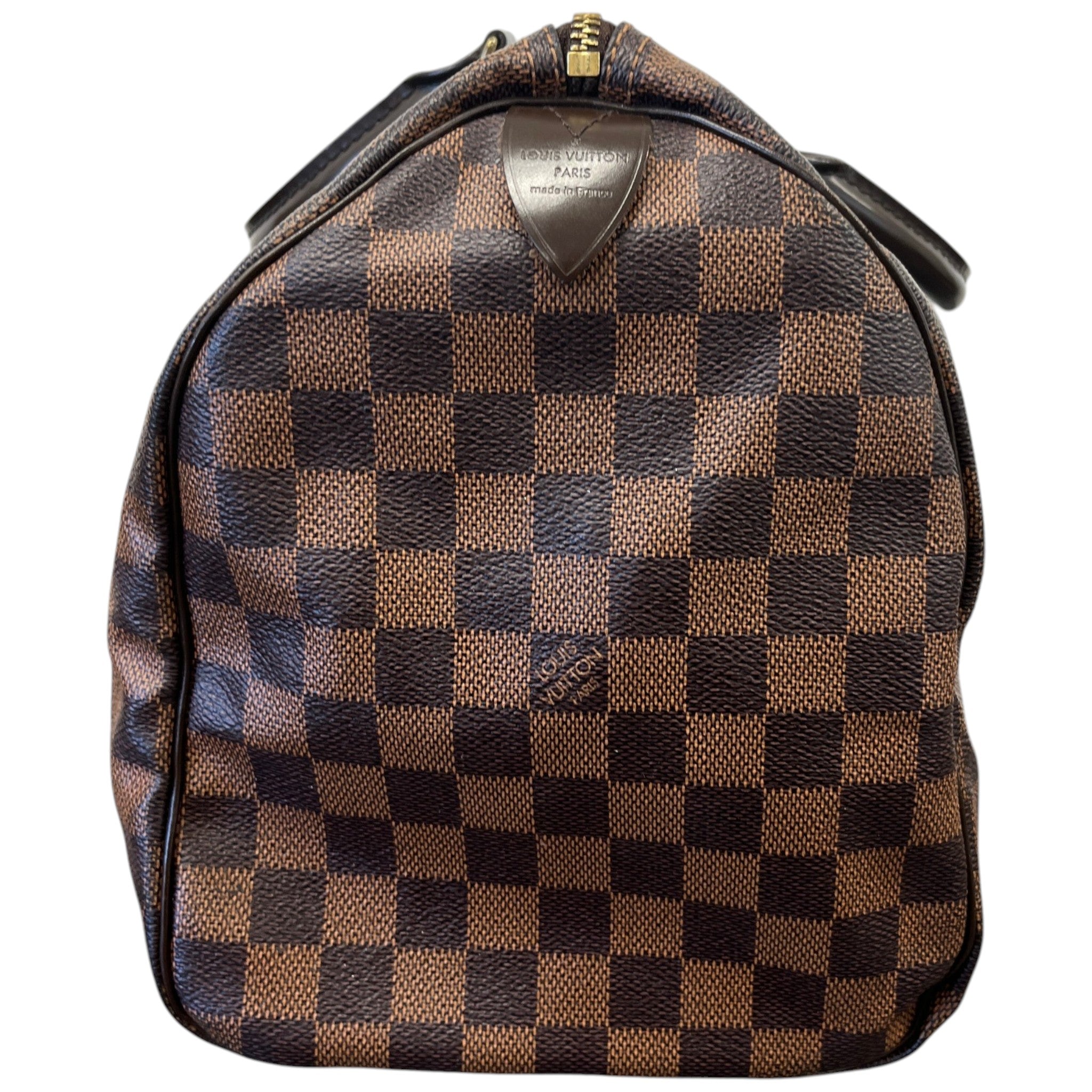 Women's Damier Ebene Speedy 35 Bag Brown