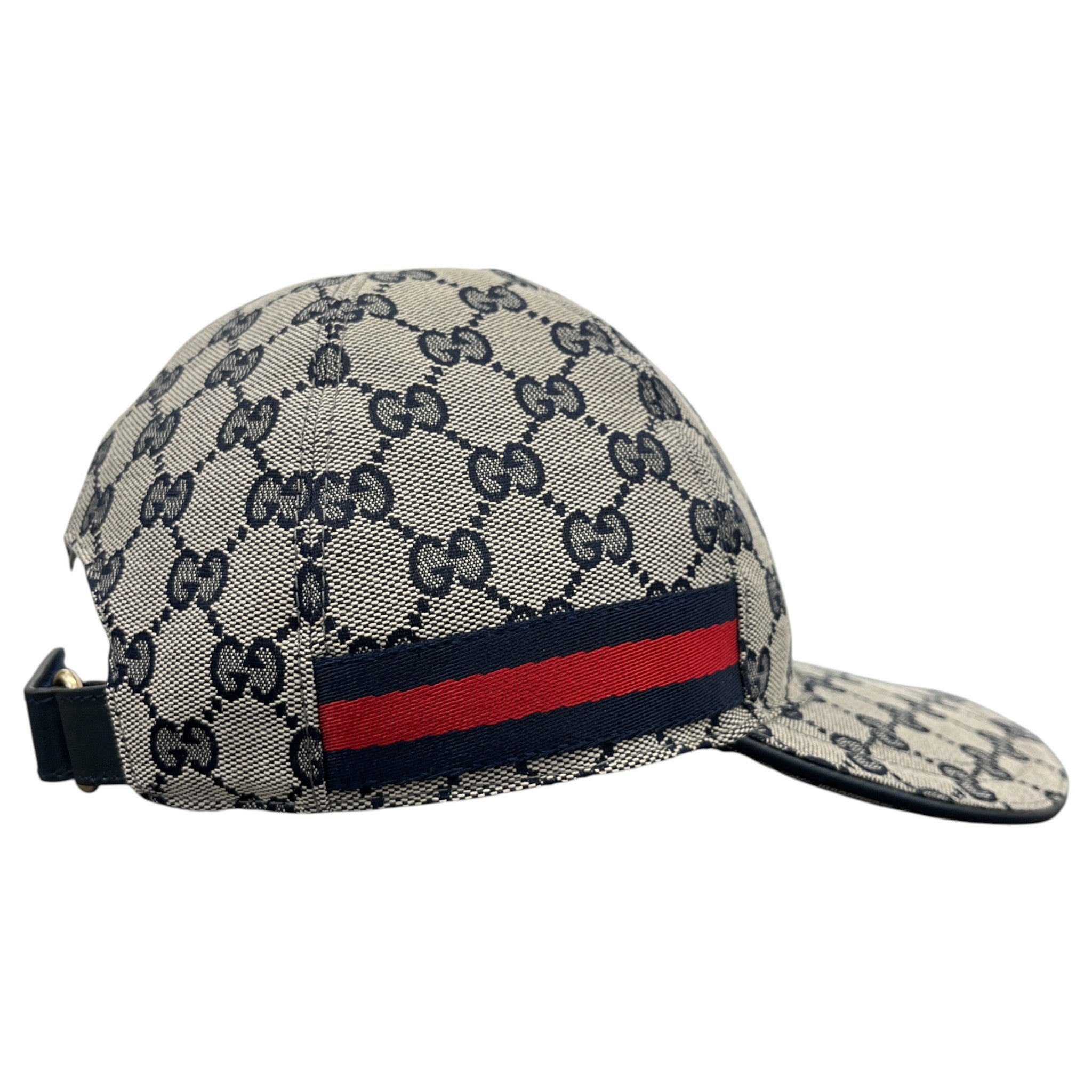 Men's Gg Monogram Hat Black Size XS